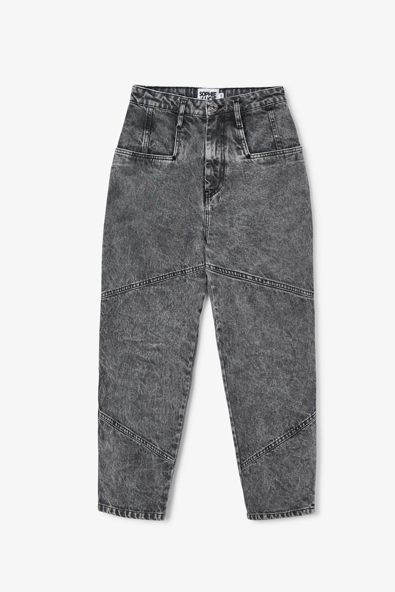 JEANS CORTES BLEACH GRIS
