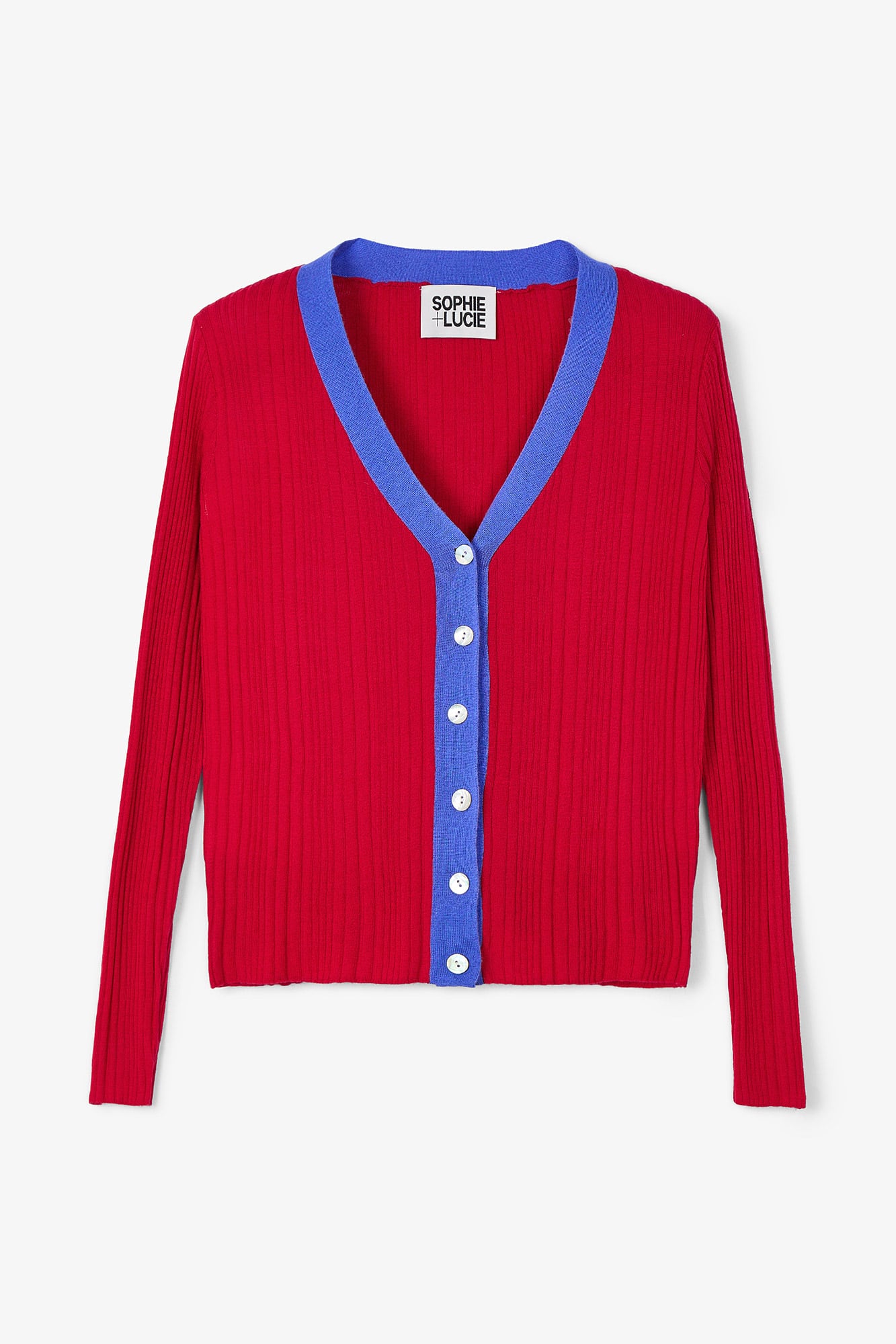 CHAQUETA SOFIA PUNTO ROJO