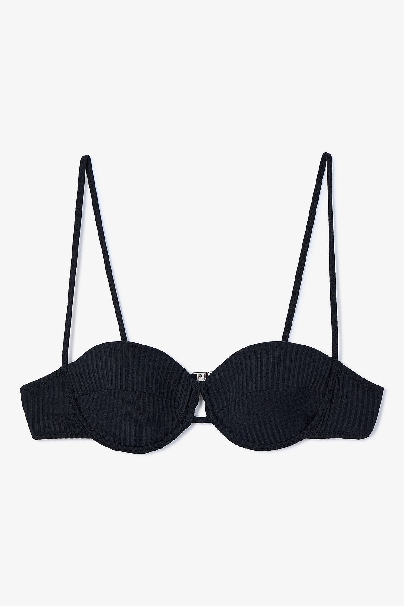 TOP TROPEZ PIQUE NEGRO