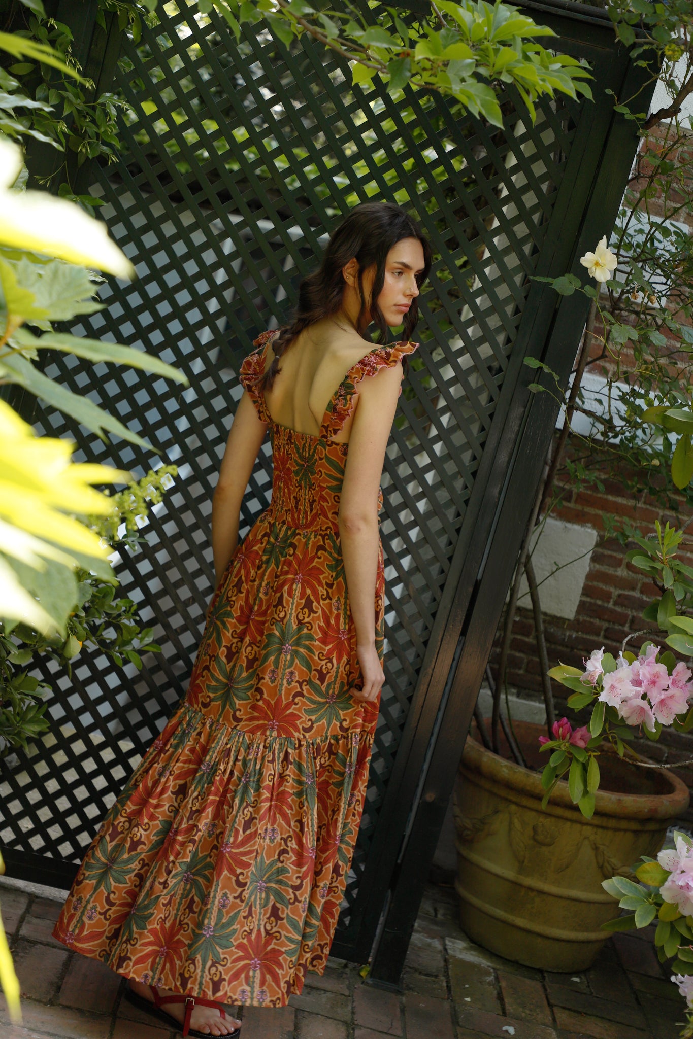 VESTIDO ISI PALMAS TEJA