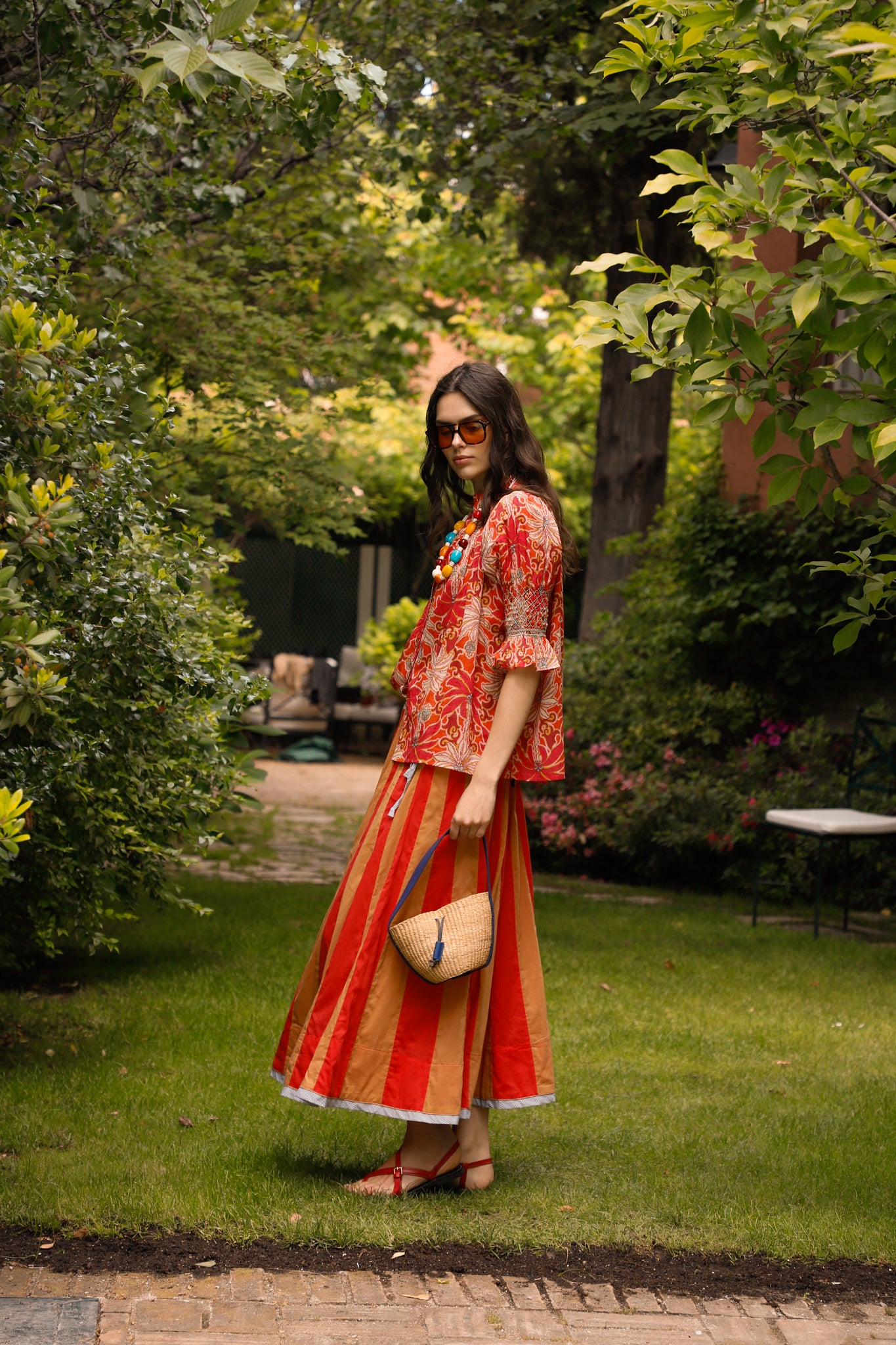 FALDA CIRCO VOILE CAMEL