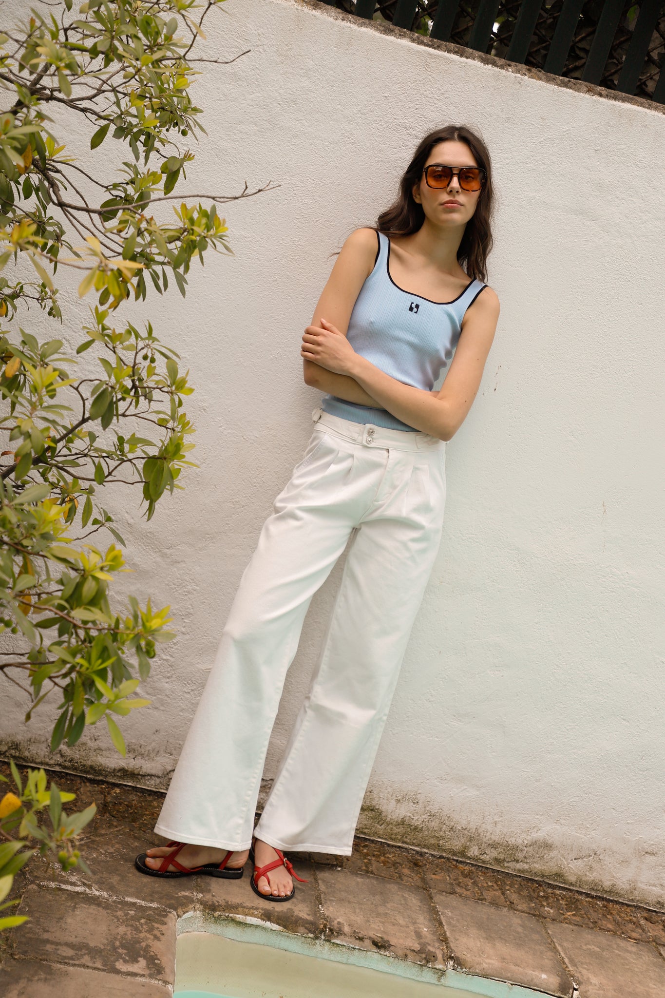 JEANS HEBILLA SARGA CRUDO