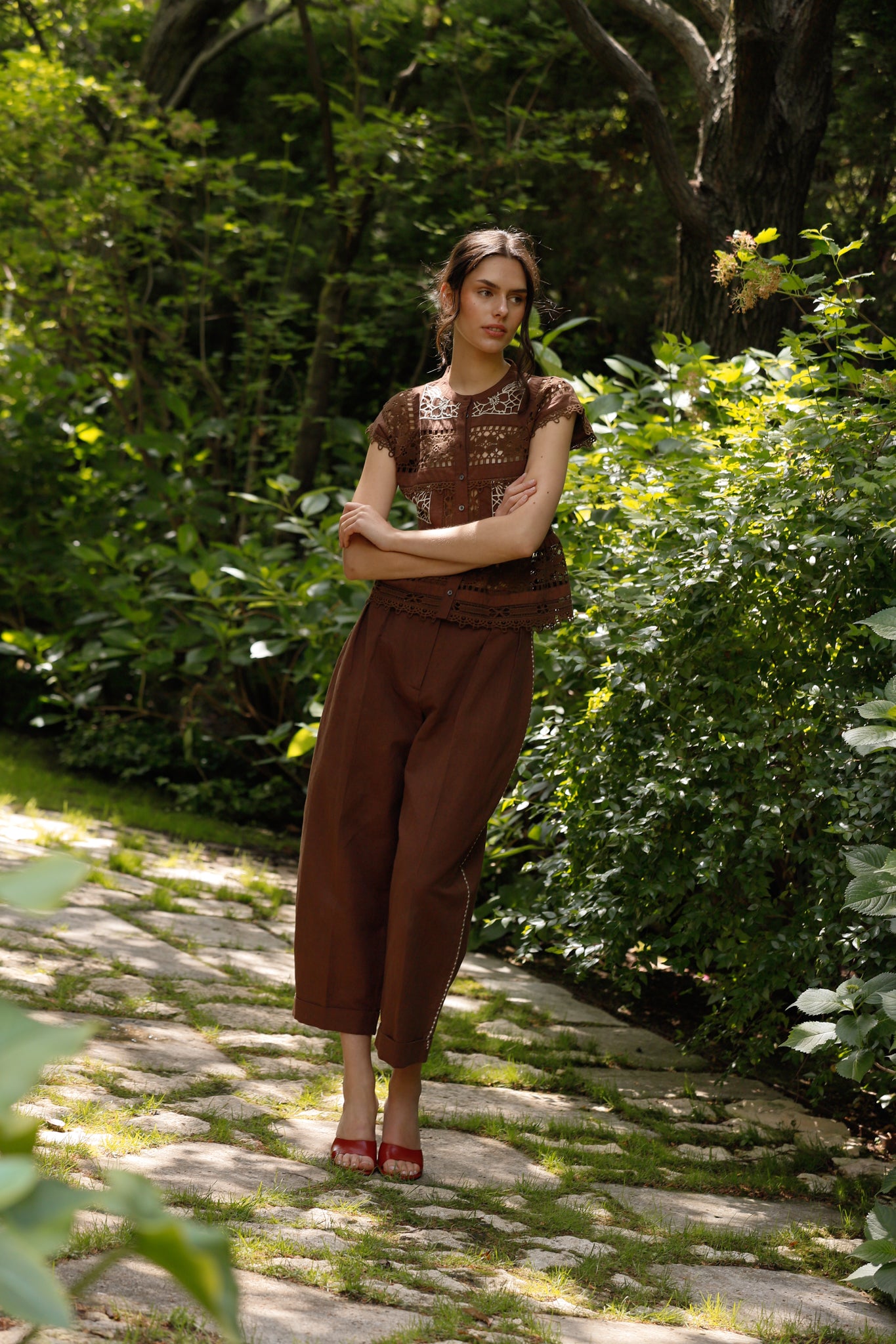 PANTALON MAR LINO CHOCOLATE