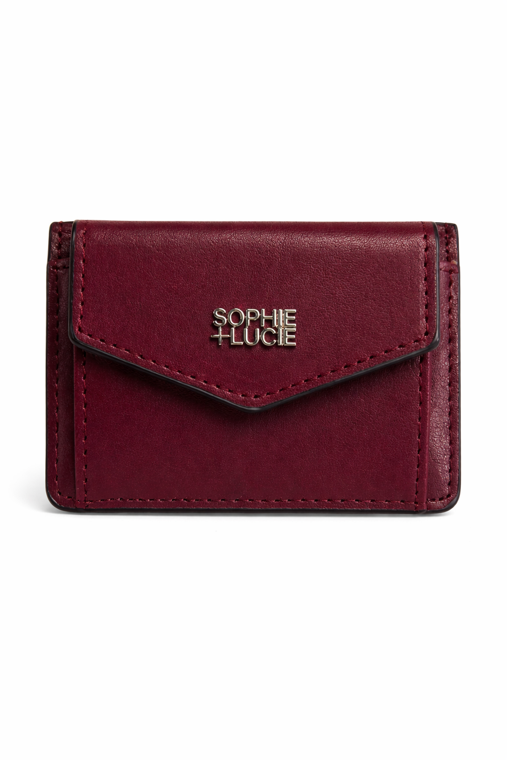 TARJETERO LUCIA PIEL BURGUNDY