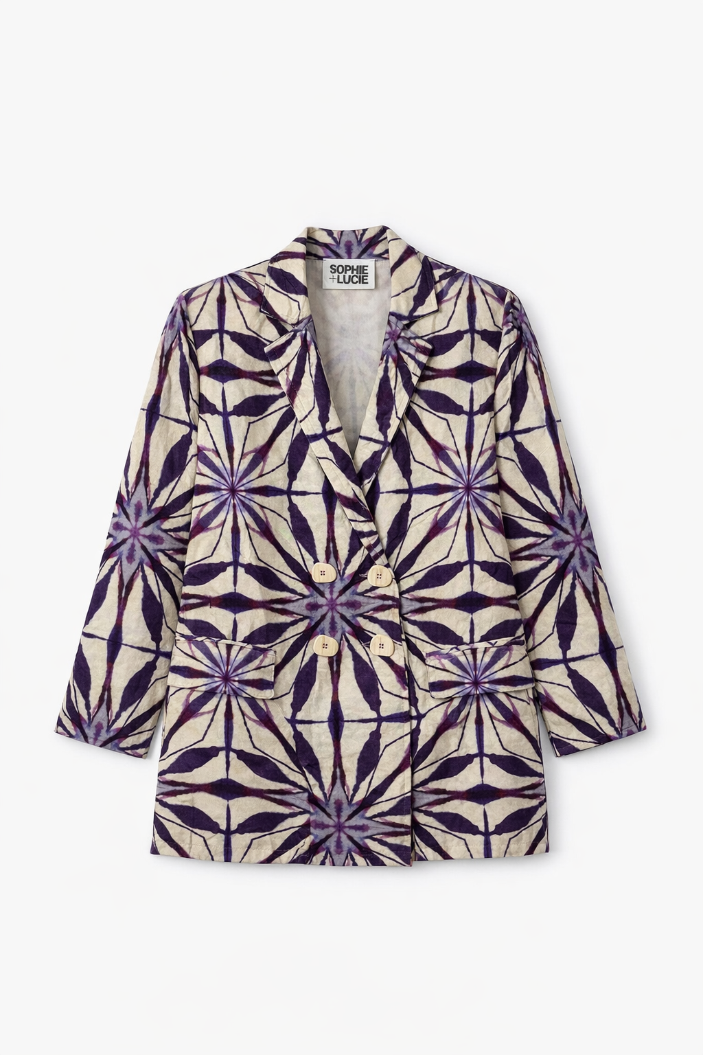 CHAQUETA ICON TIE DYE MORADO
