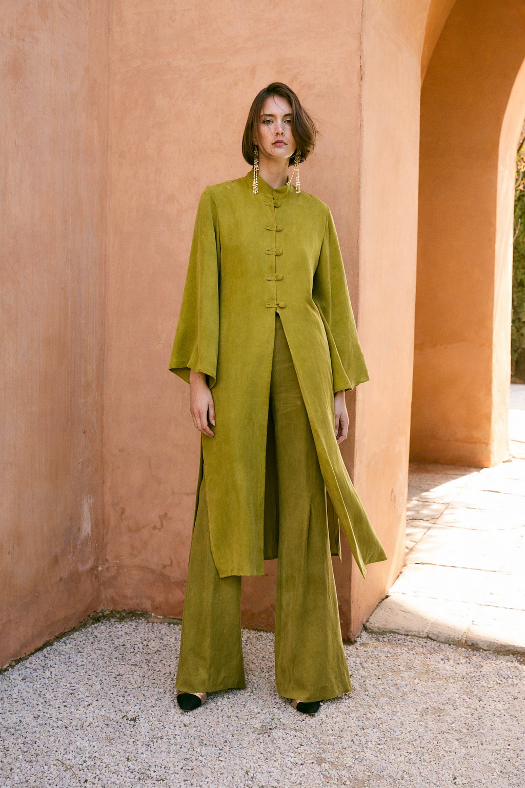 PANTALON ICON CUPRO OLIVA