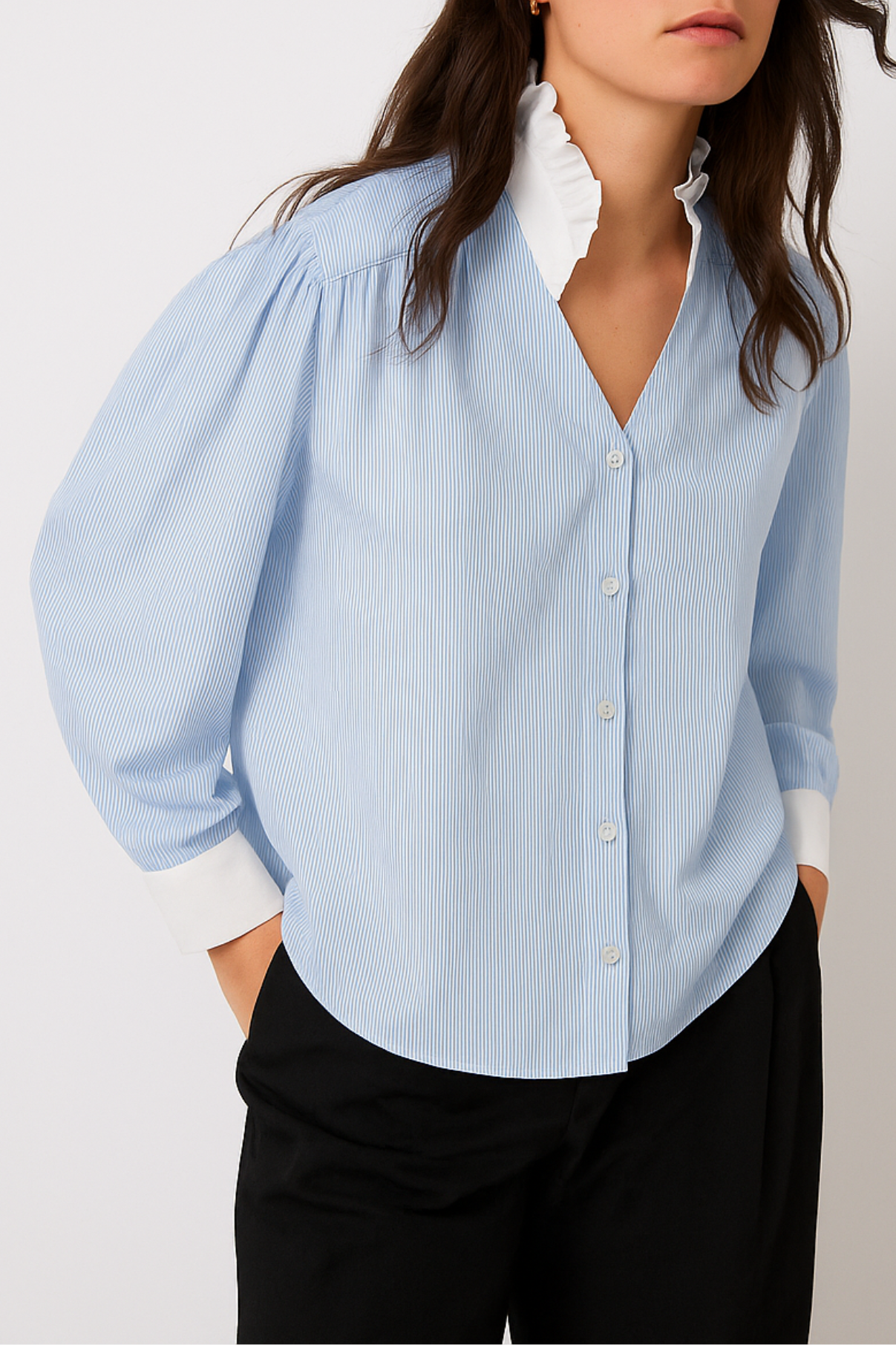 BLUSA POLI DIPLOMATICA AZUL