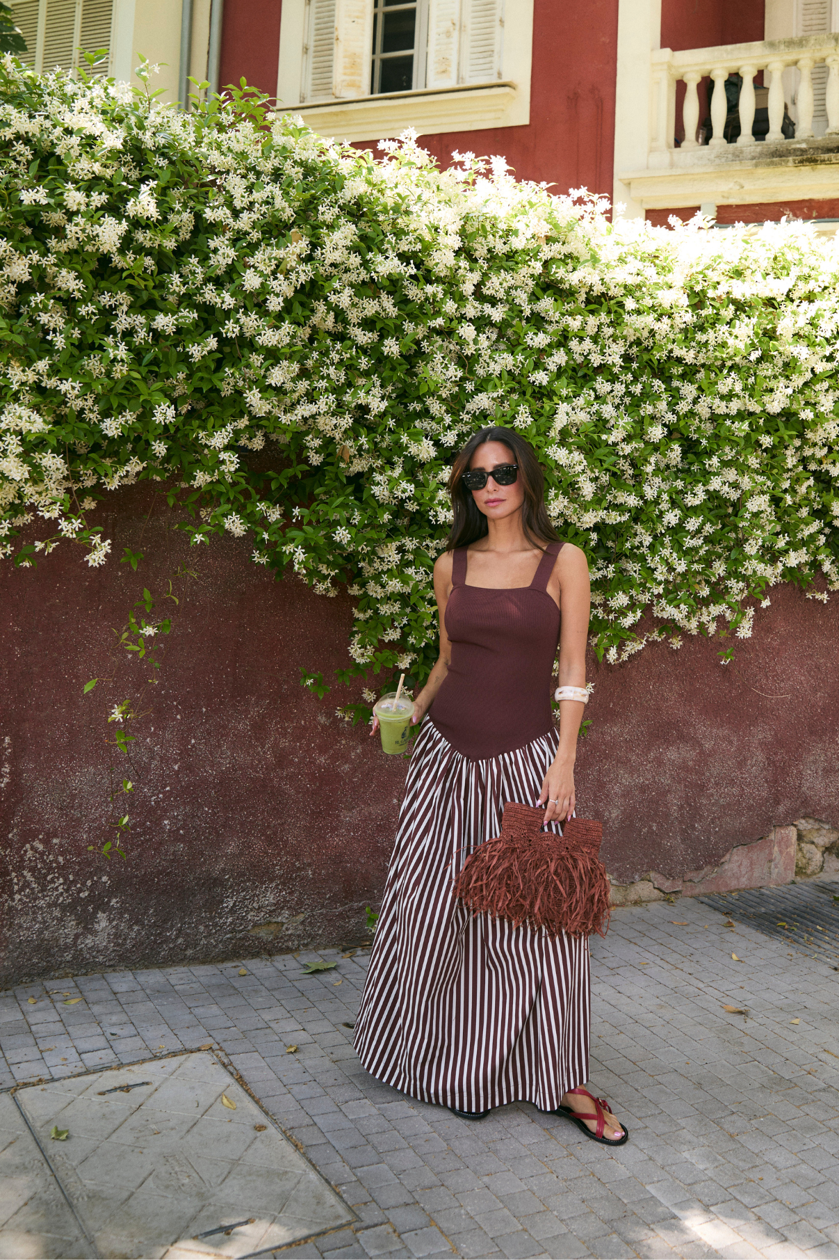 VESTIDO MARIA COMBINADO MARRÓN