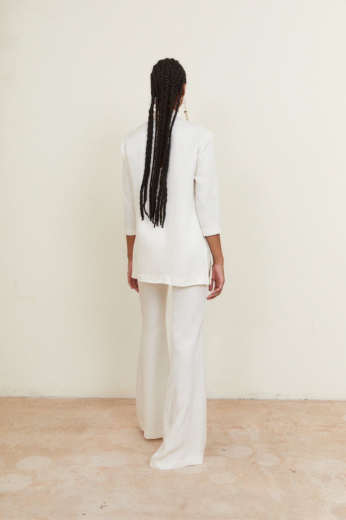 CLOTILDE JCQ ZIGZAG ECRU TUNIC