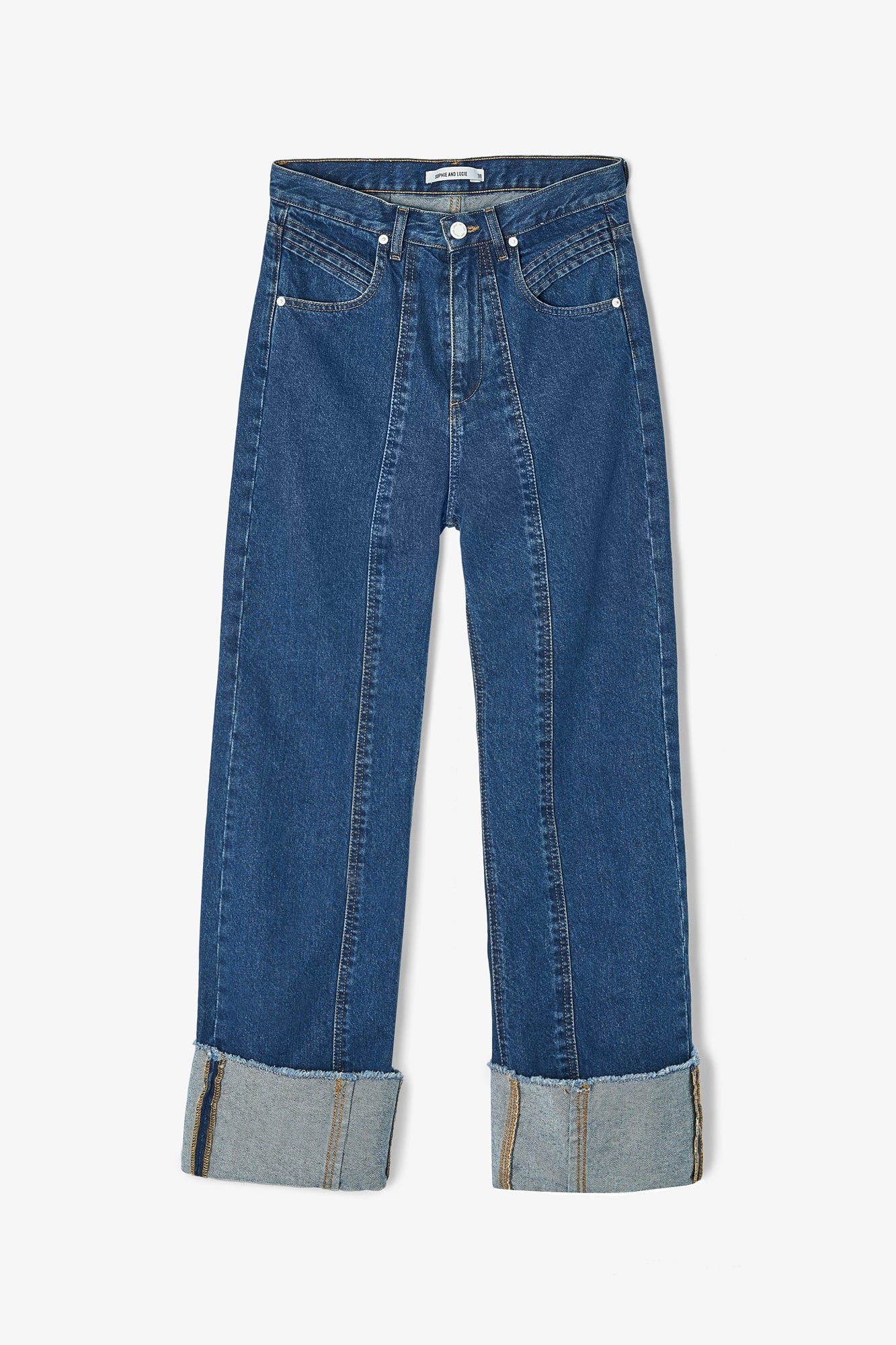 VAQUERO 90'S SARGA AZUL