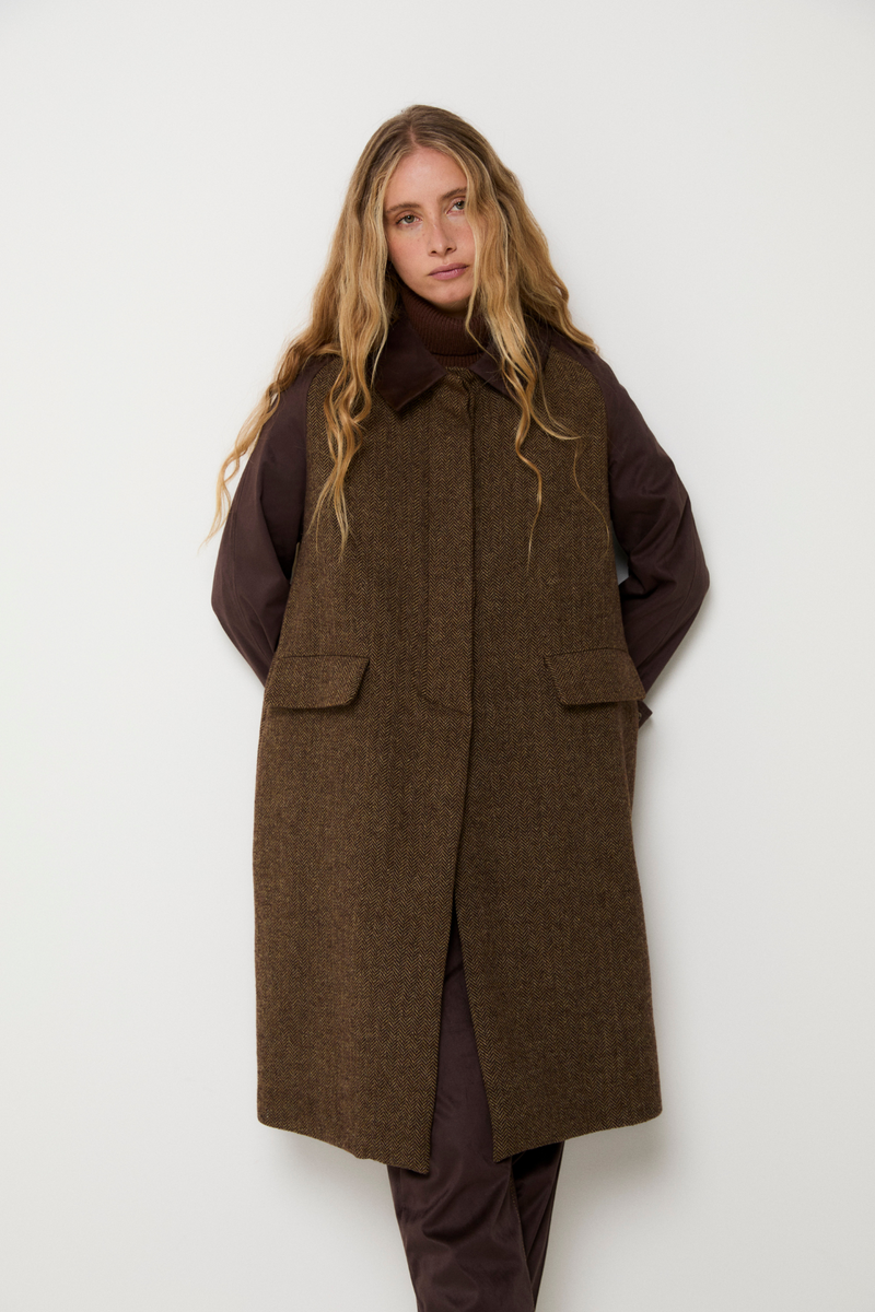 TRUJILLO ESPIGA KHAKI COAT