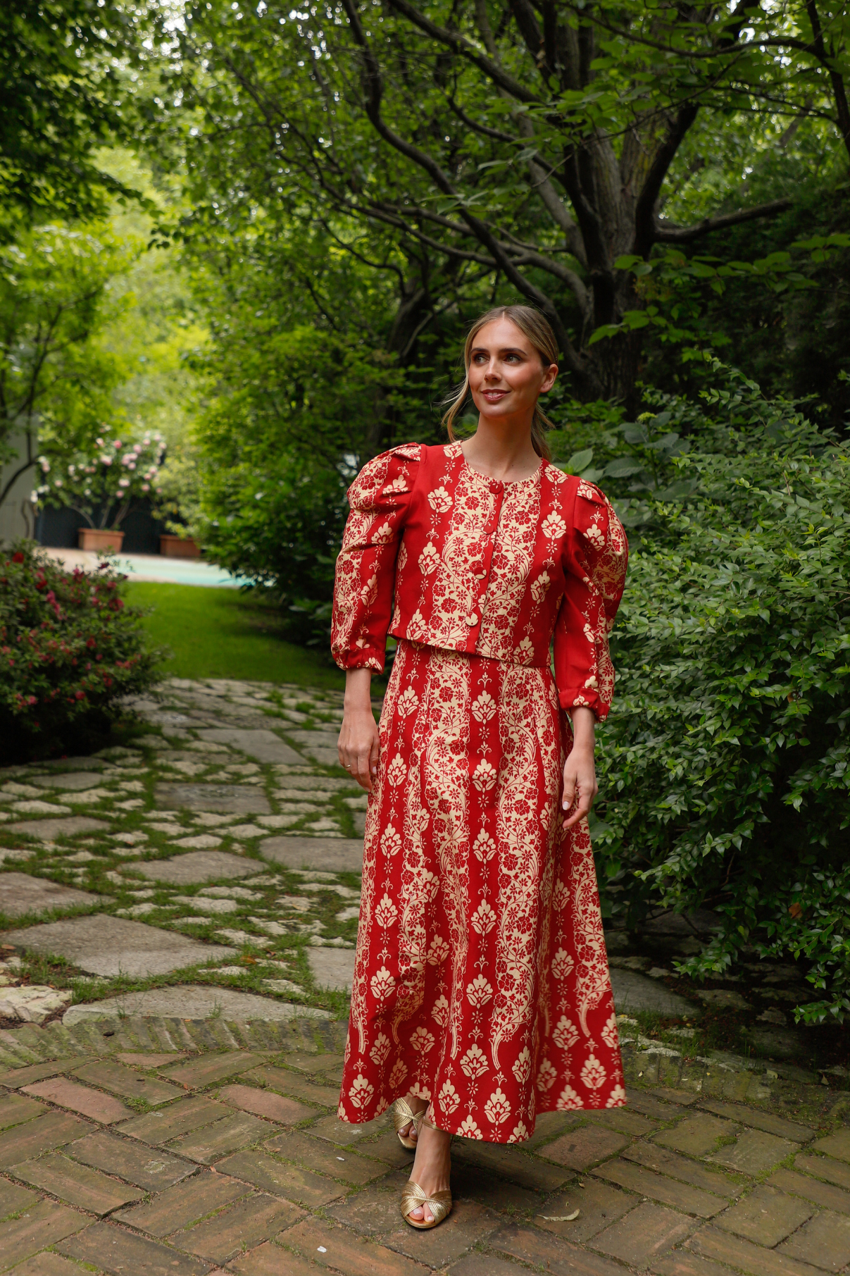 FAROL PRINTED RED JACKET