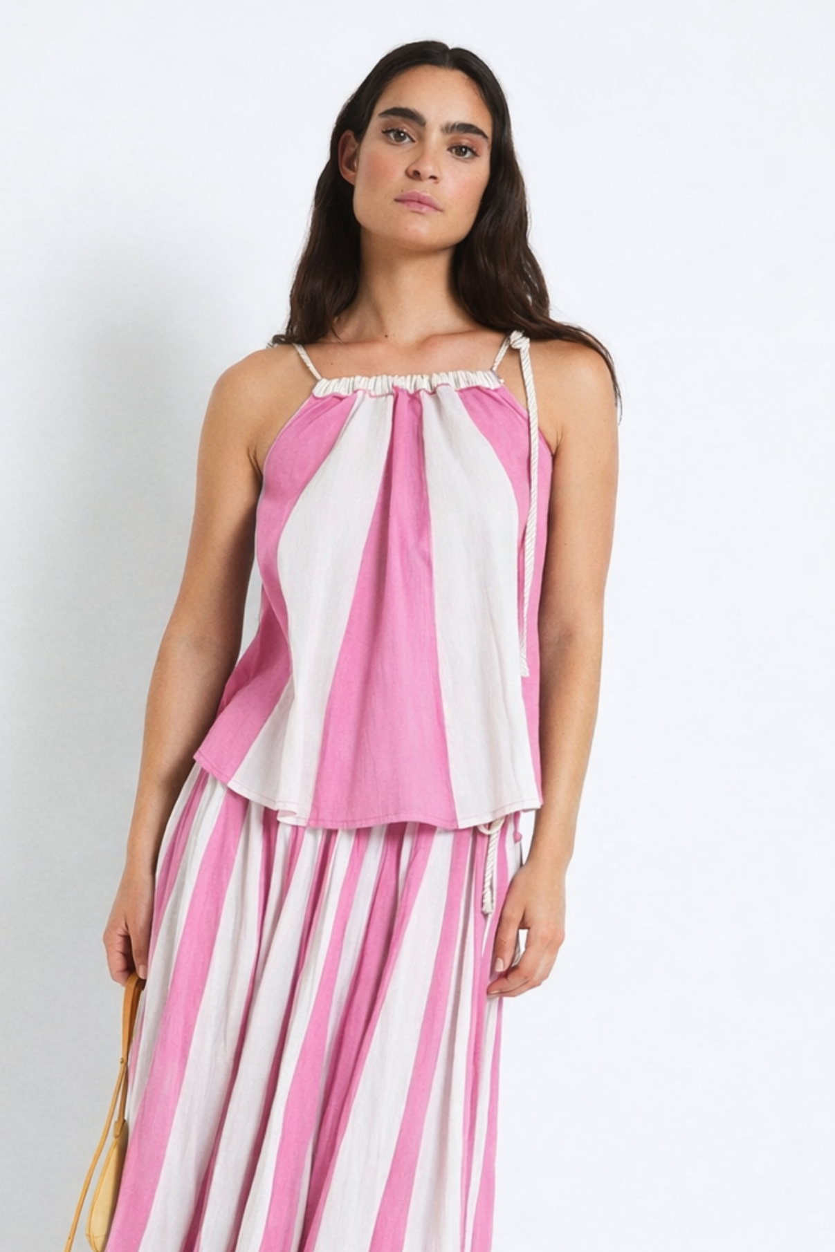 TOP CIRCO VOILE ROSA