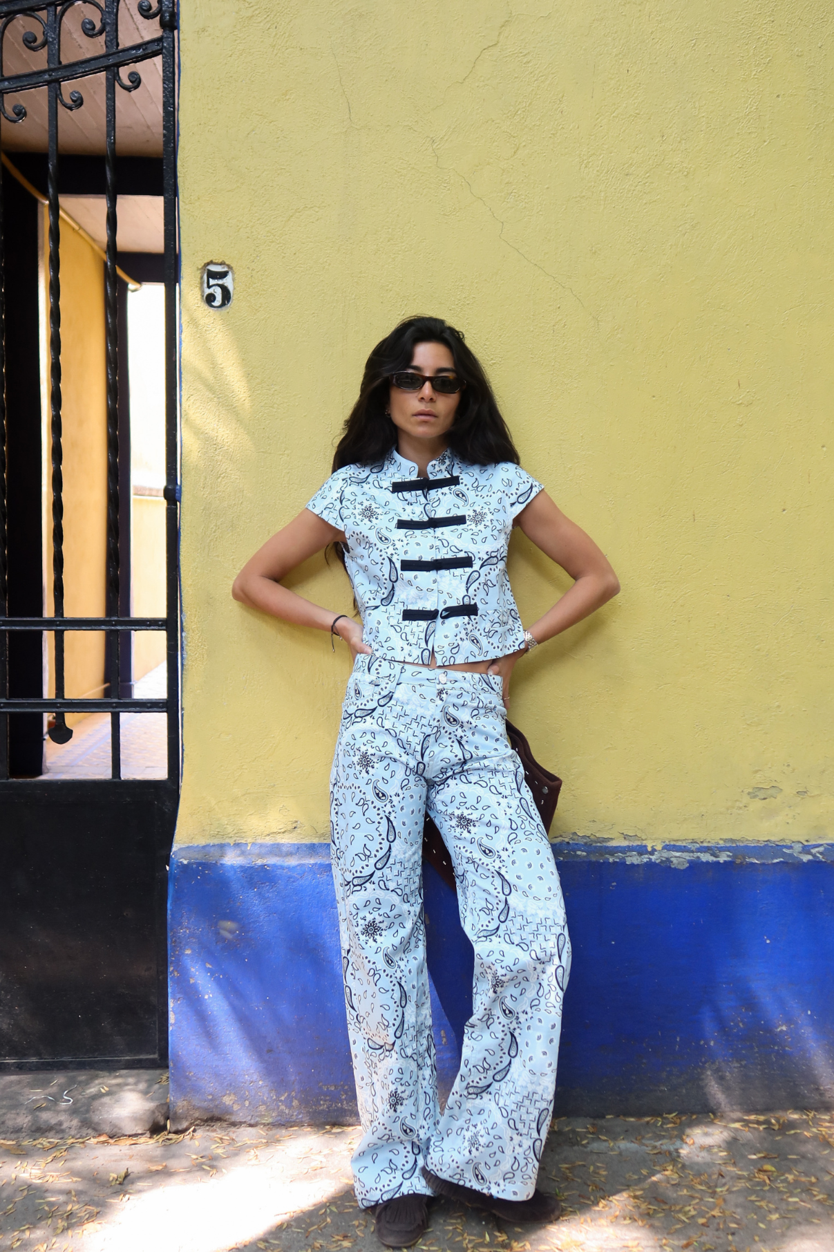 TOP GINZA BANDANA ICE BLUE