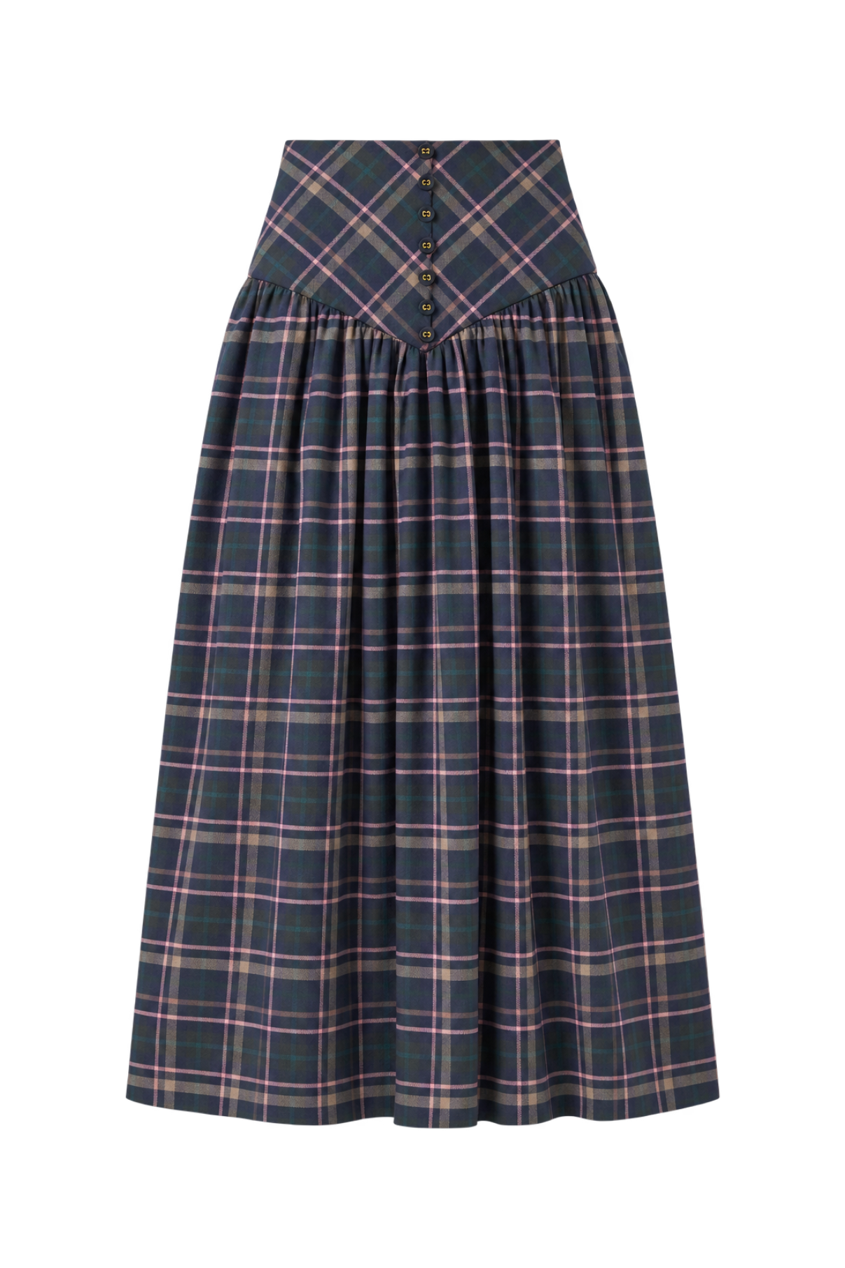 FALDA FEDE TARTAN AZUL