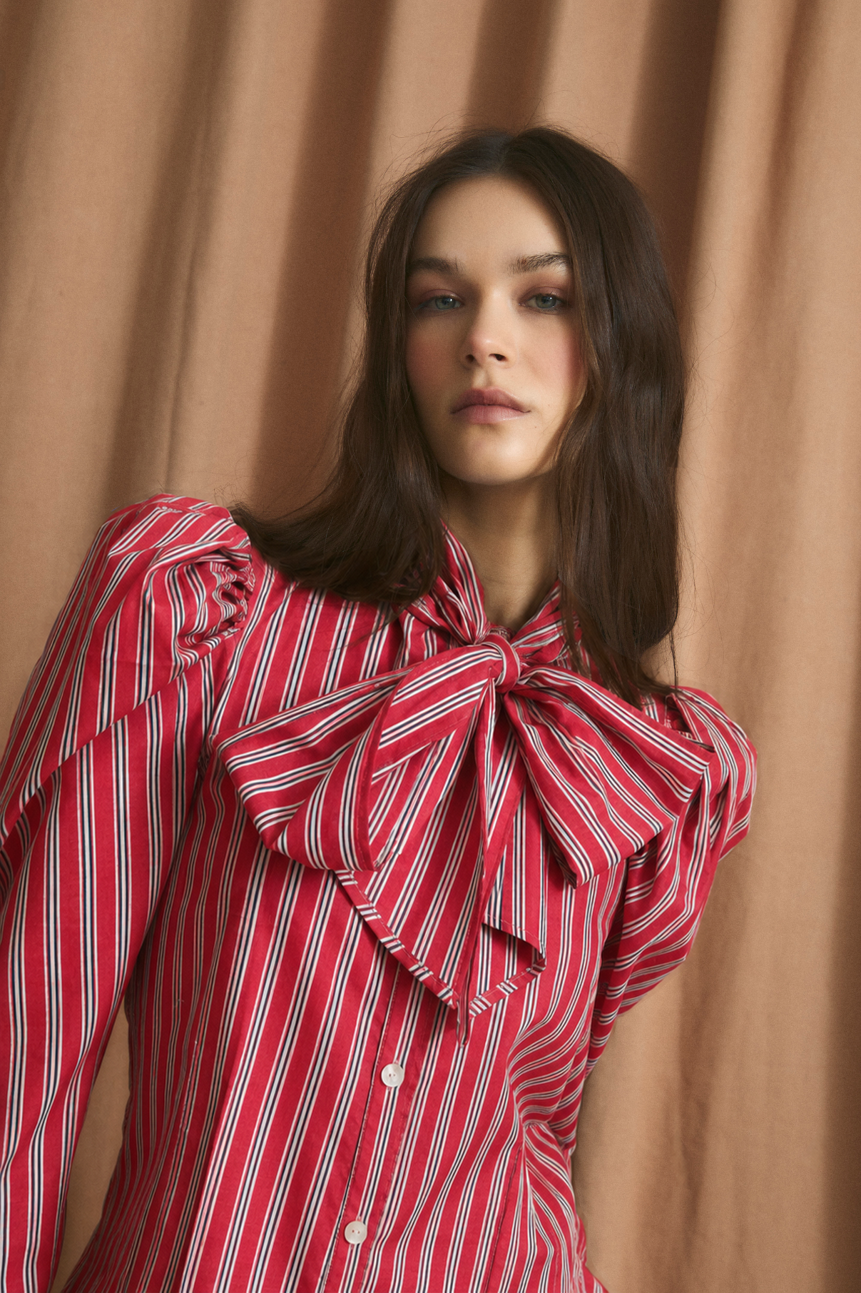 BLUSA PAJARITA MINIRAYA ROJO