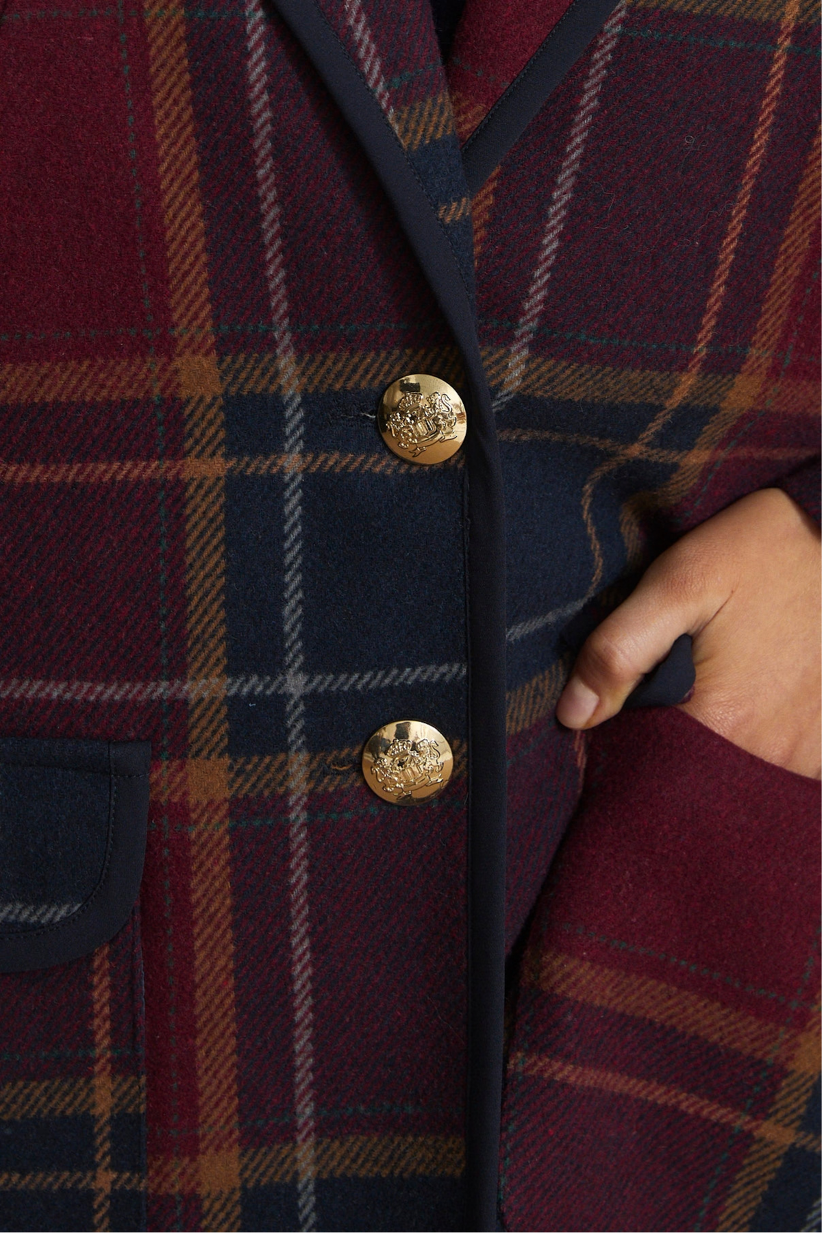 CHAQUETON BOLA MARGARET BURGUNDY