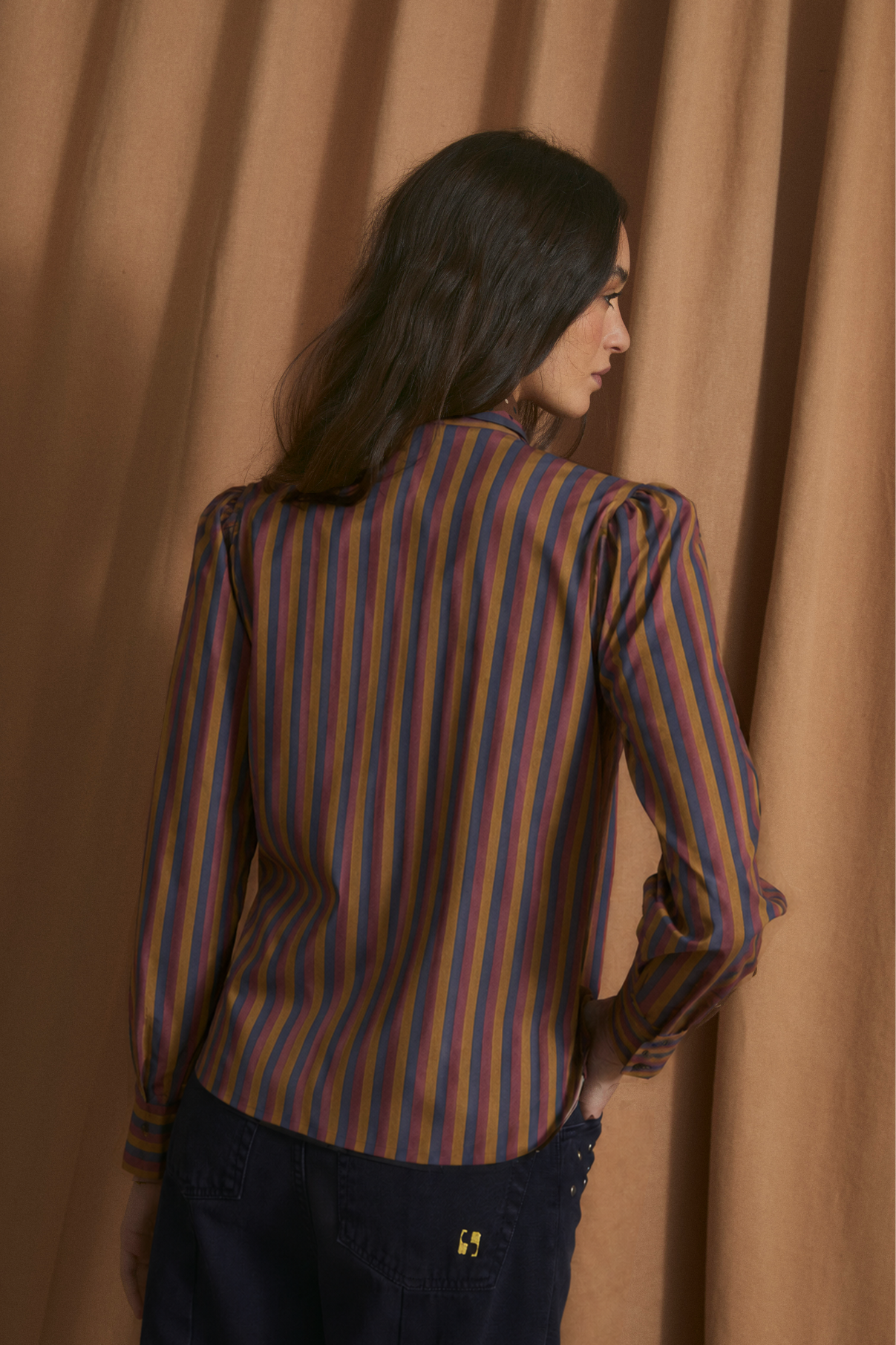 BLUSA LAZO TRIO BURGUNDY