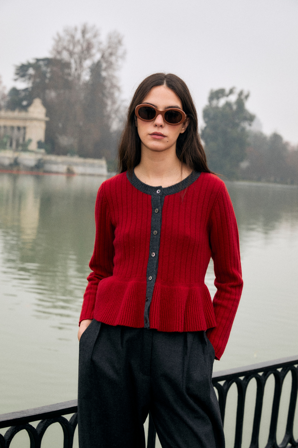 LEILA KNITTED RED JACKET