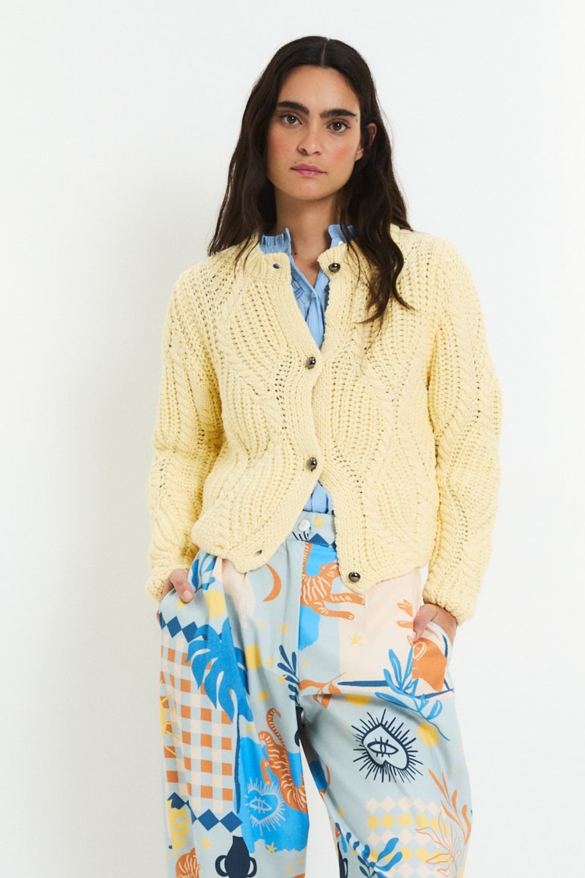 CHAQUETA LUISIANA PUNTO AMARILLO