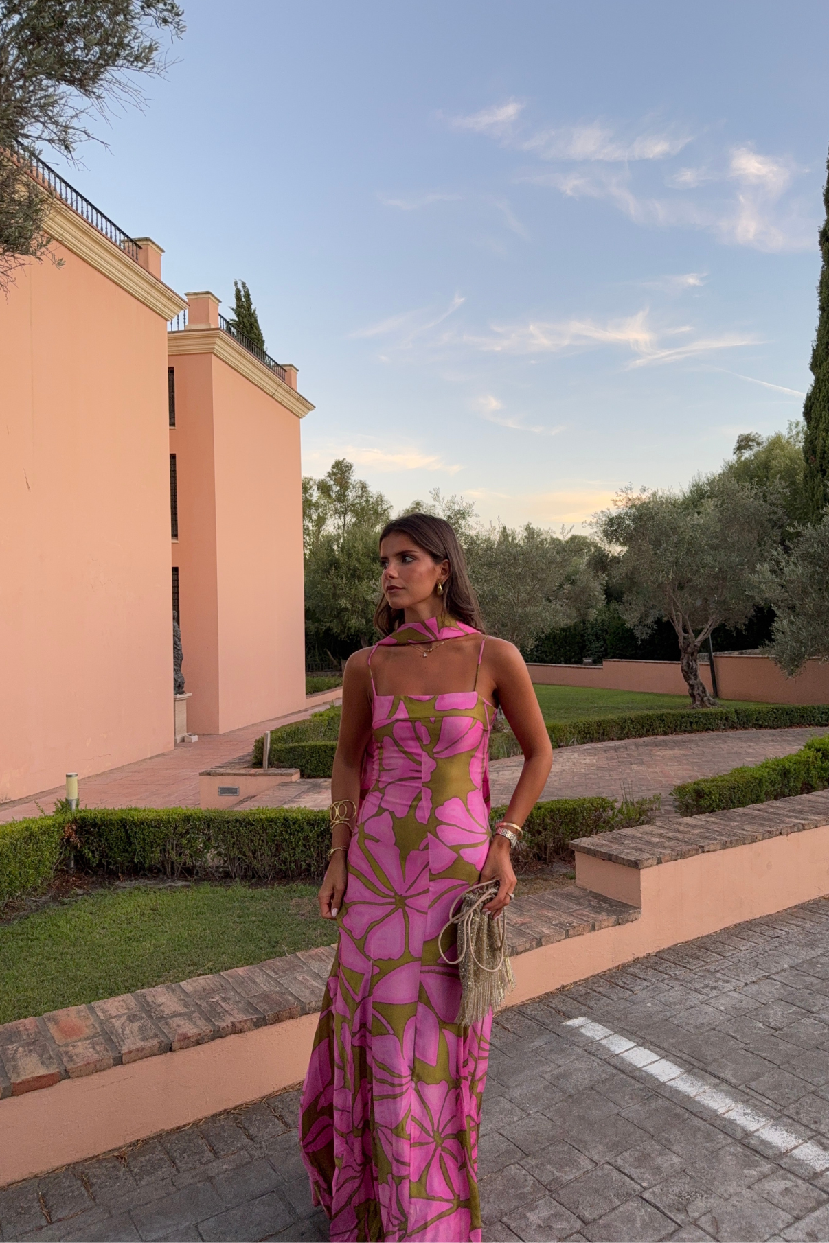 VESTIDO CORINTIA FIJI FRESA