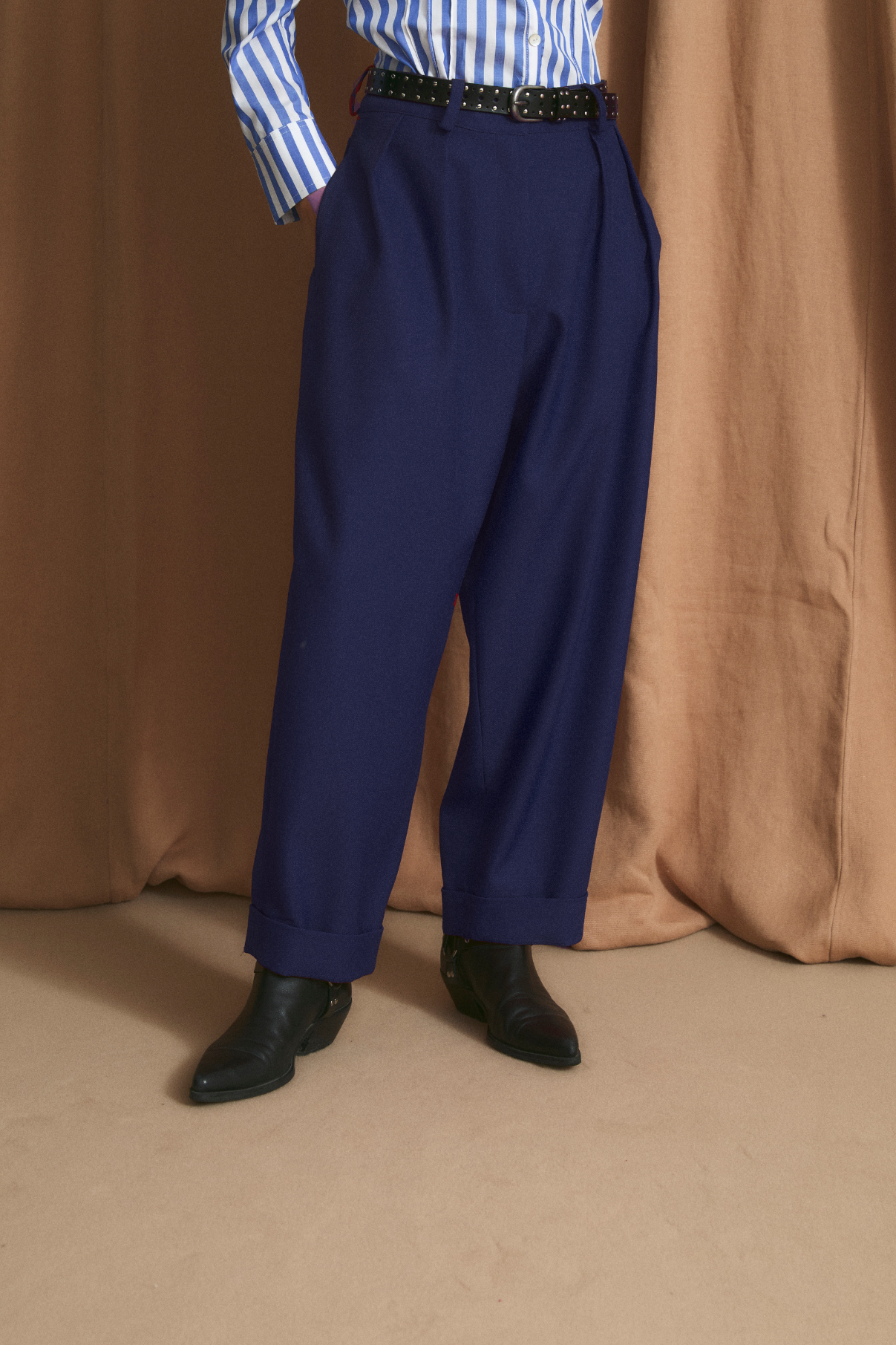 PANTALON MAR TRICOTINA MARINO