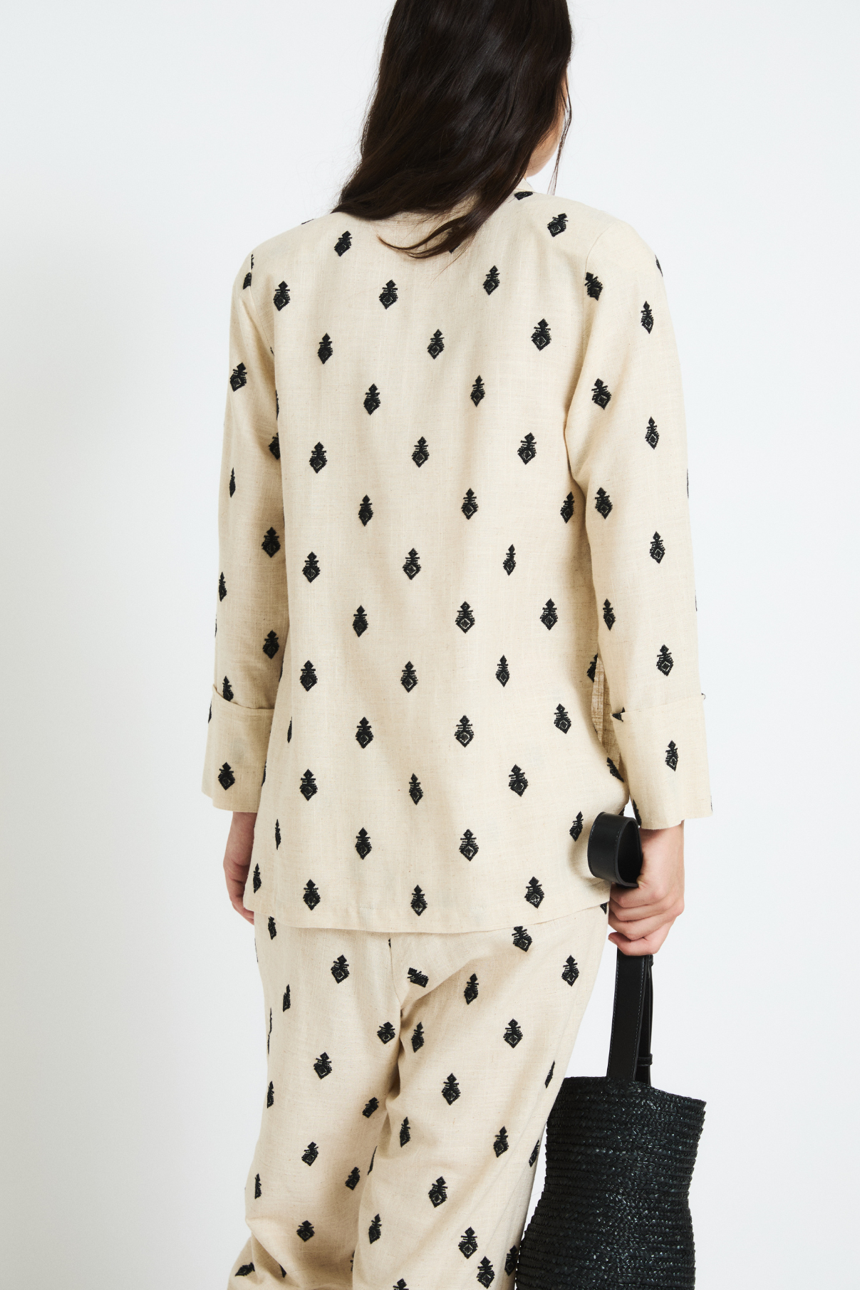 CHAQUETA ICON BORDADO BEIGE