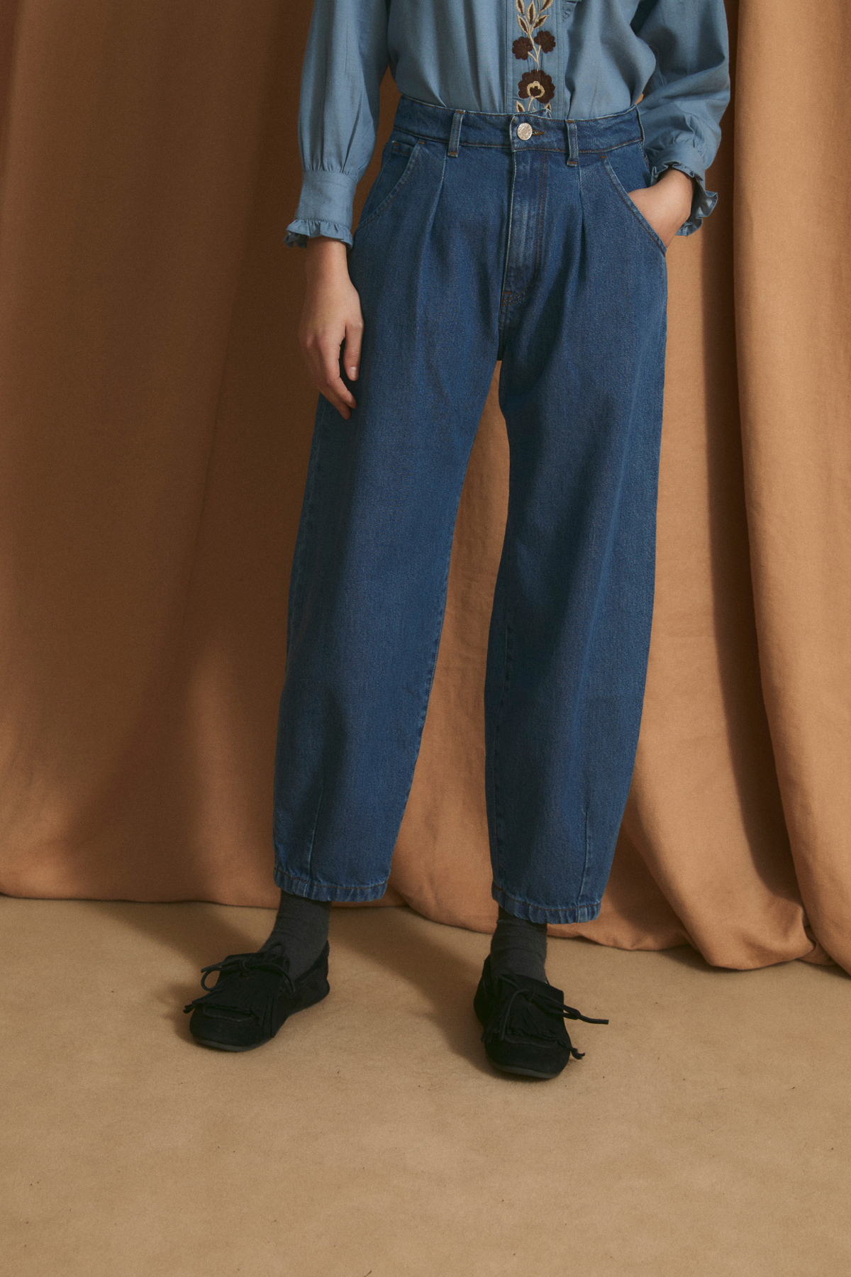 JEANS BOYFRIEND DENIM AZUL