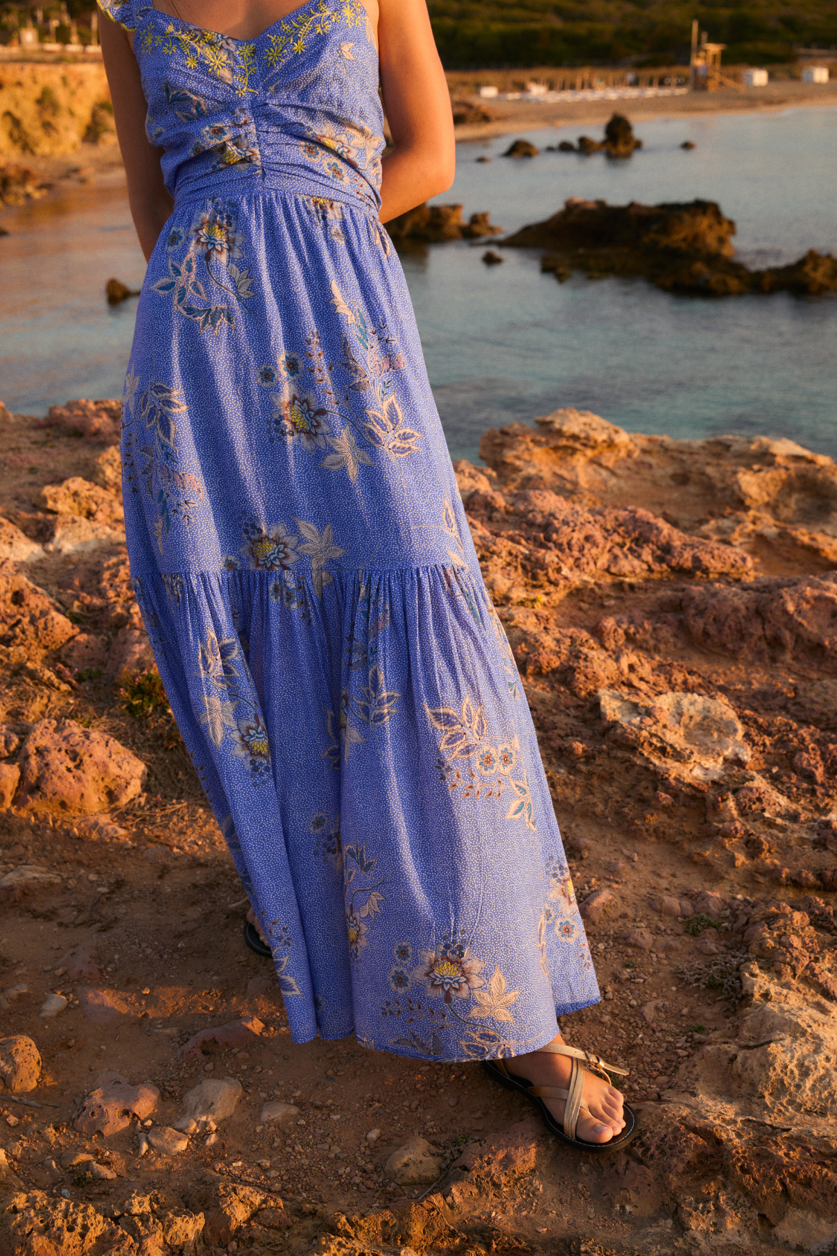 VESTIDO ISI PUNTOS AZUL