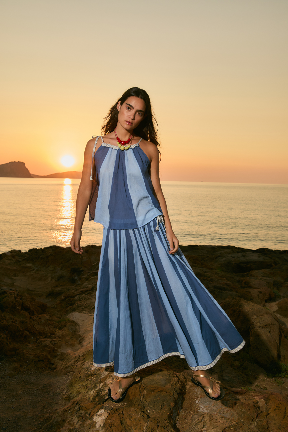 TOTAL LOOK CIRCO VOILE AZUL