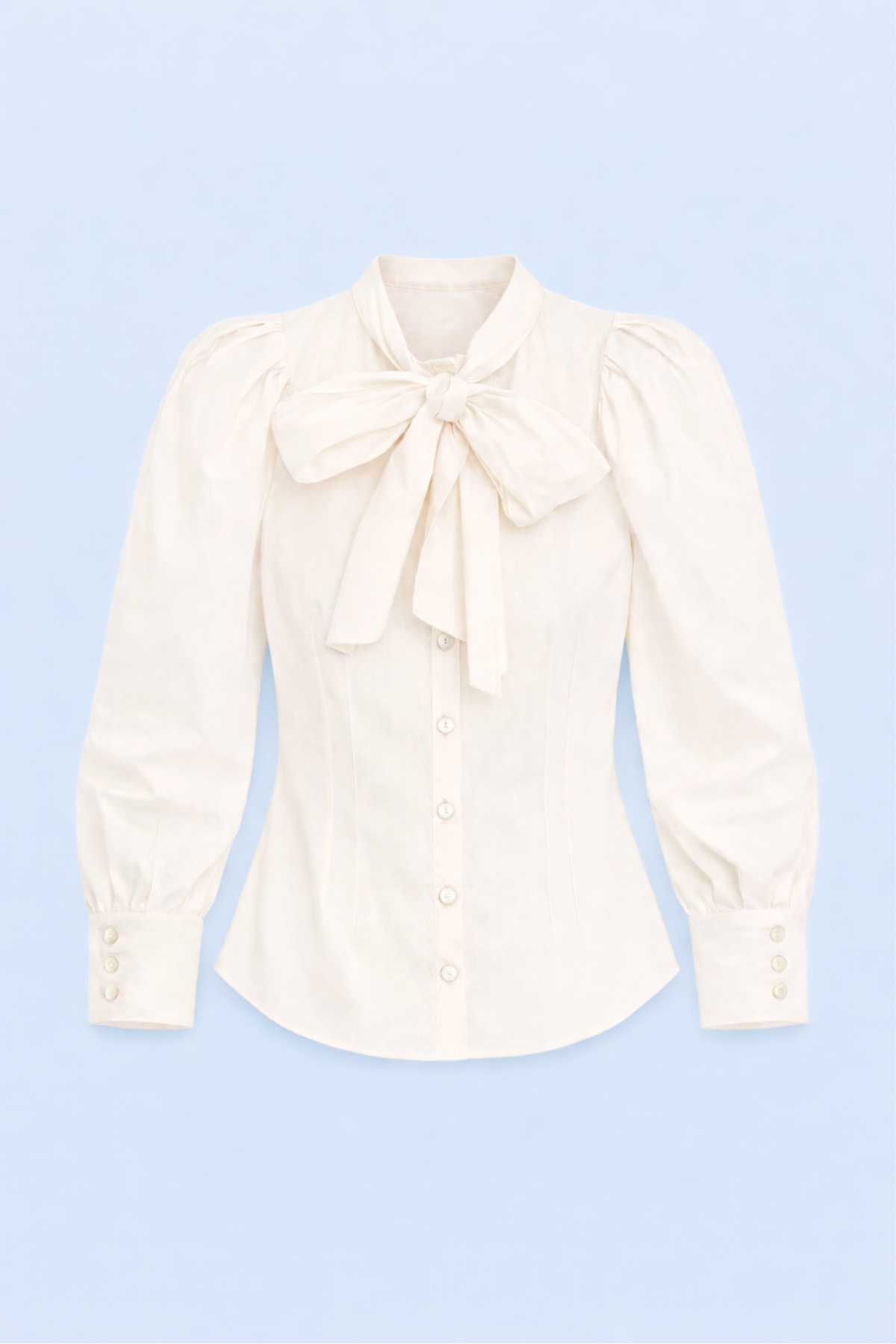PAJARITA ECRU POPLIN BLOUSE