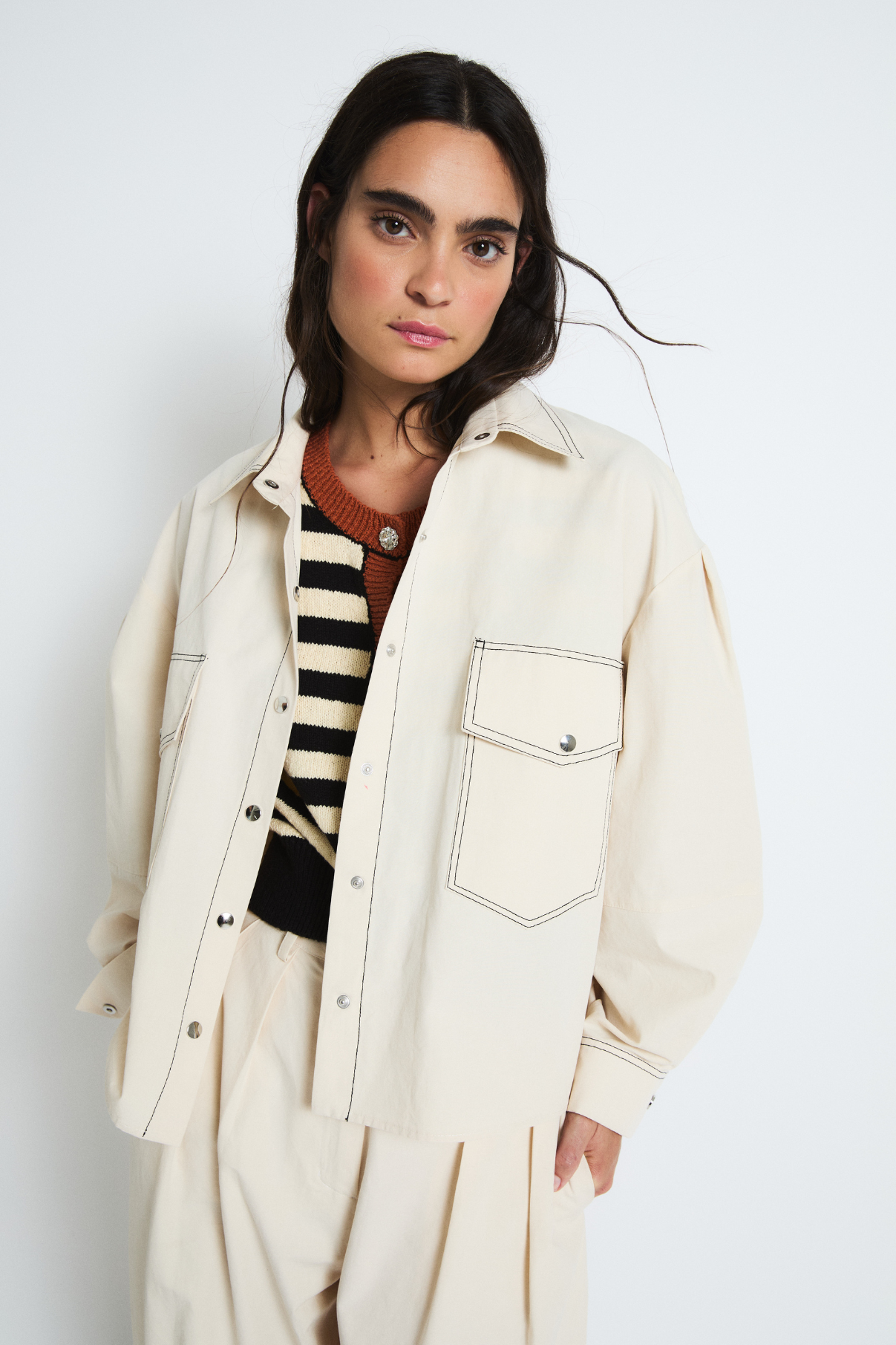 CHAQUETA PAULA SAFARI CRUDO