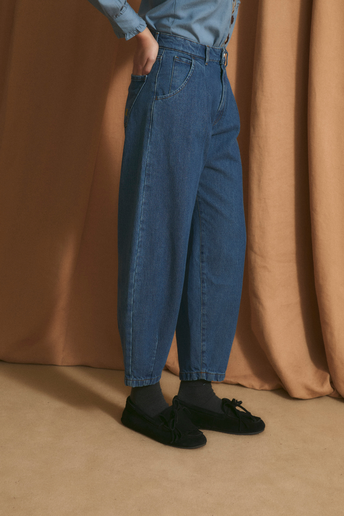 JEANS BOYFRIEND DENIM AZUL