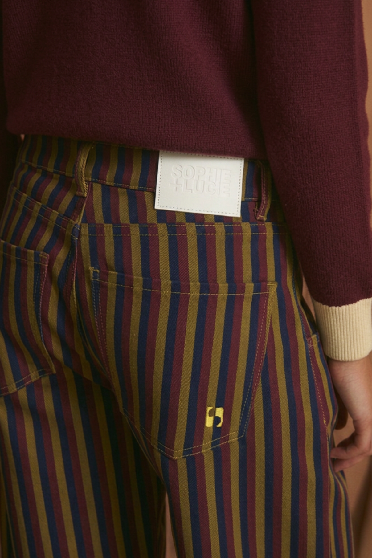 JEANS BOYFRIEND TRIO BURGUNDY