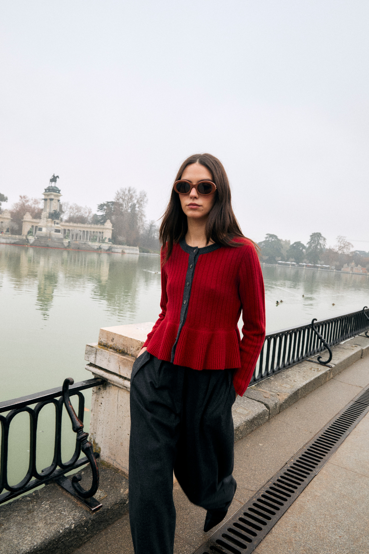 LEILA KNITTED RED JACKET
