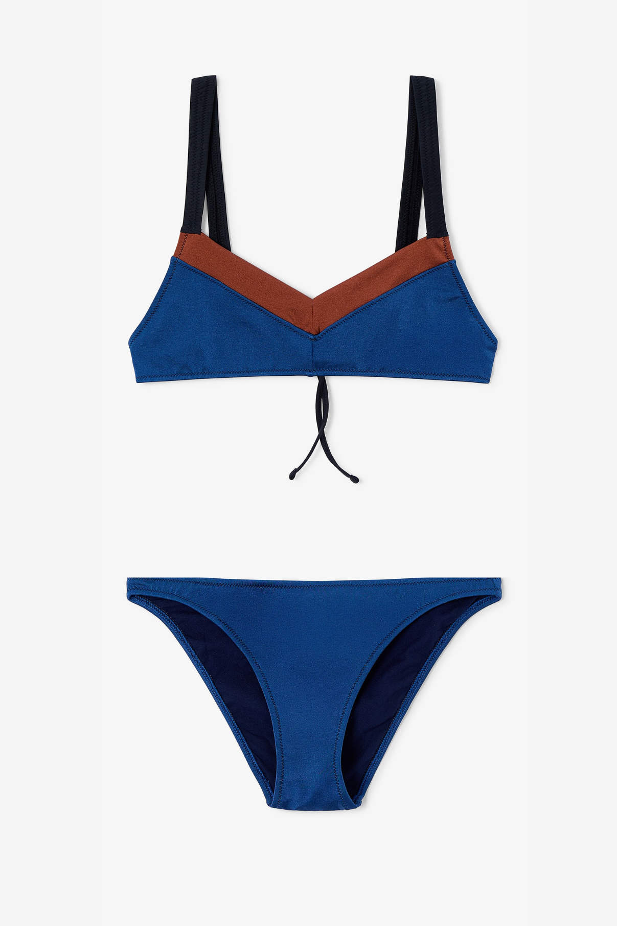 LOW-RISE CANUTILLO BLACK BIKINI