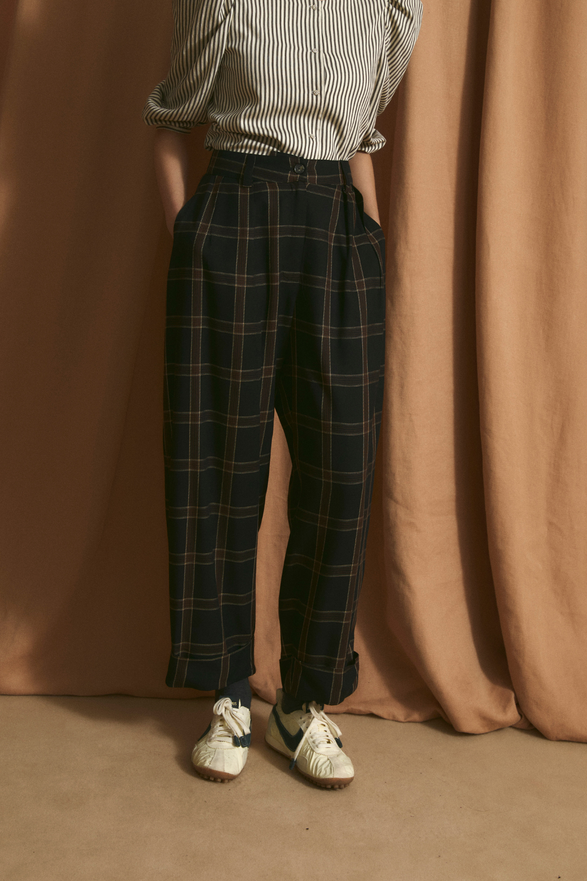 MAR BERLIN BROWN TROUSERS