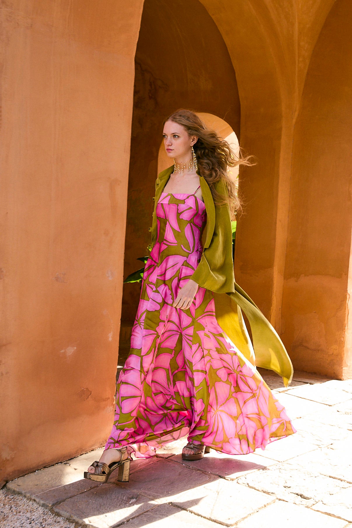 VESTIDO CORINTIA FIJI FRESA