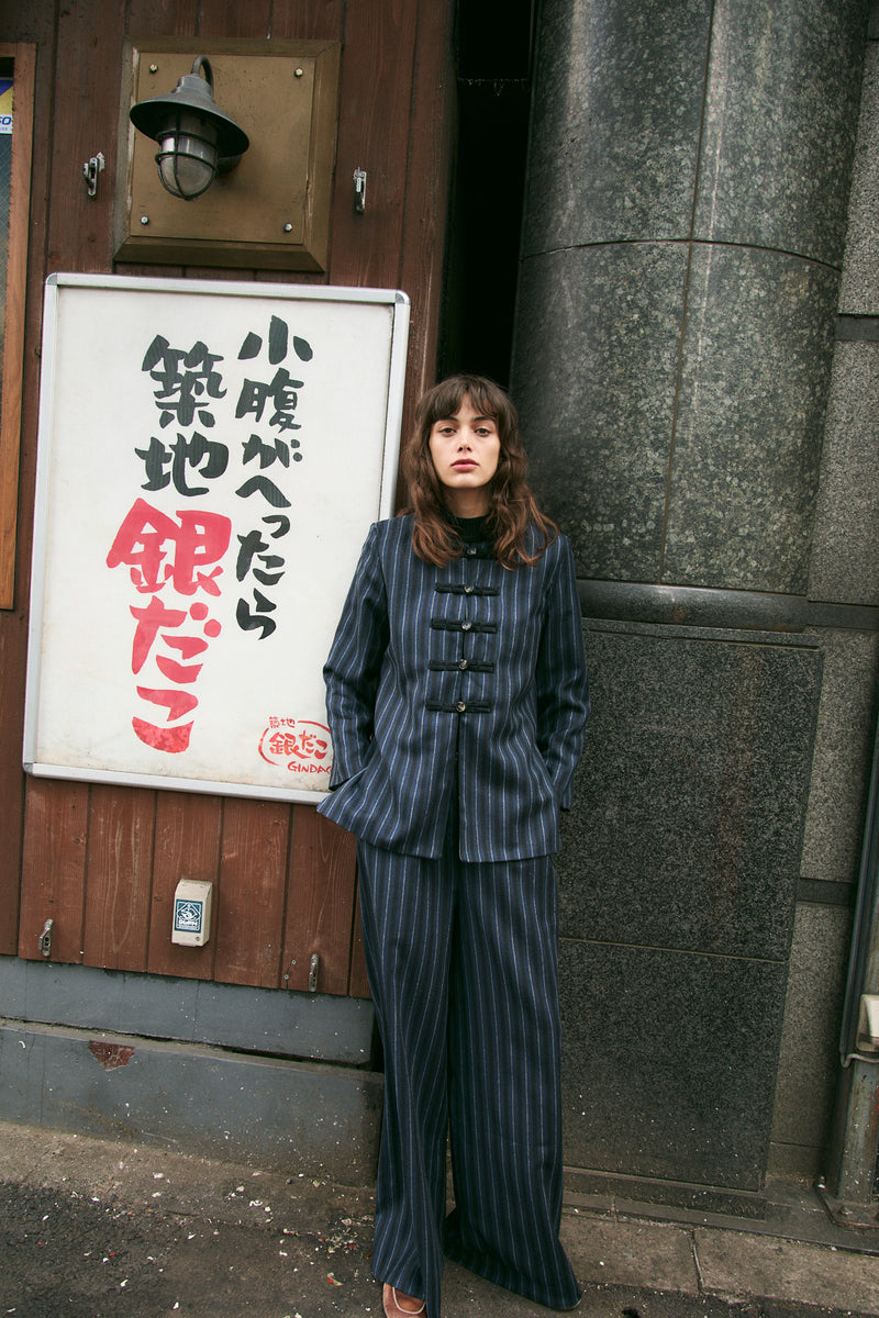 CHAQUETA CHINISKI RAYAS MARINO