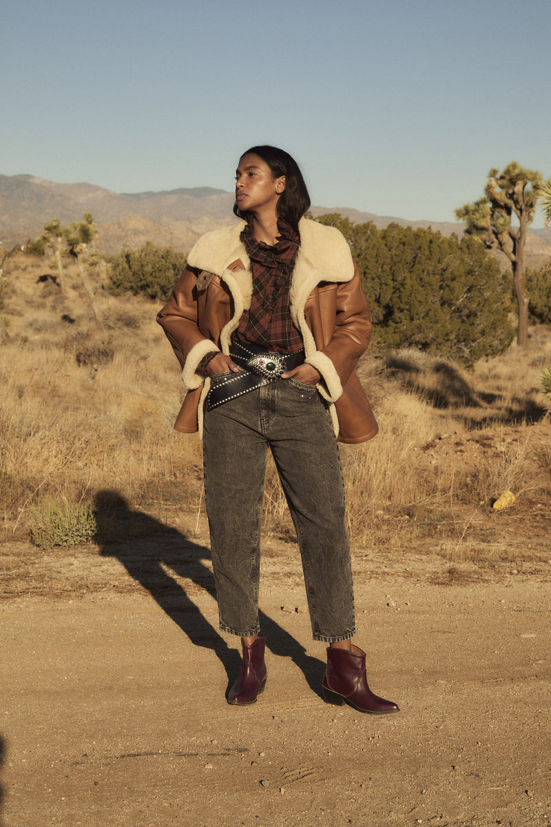 MANTEAU DE FOURRURE ALASKA CAMEL