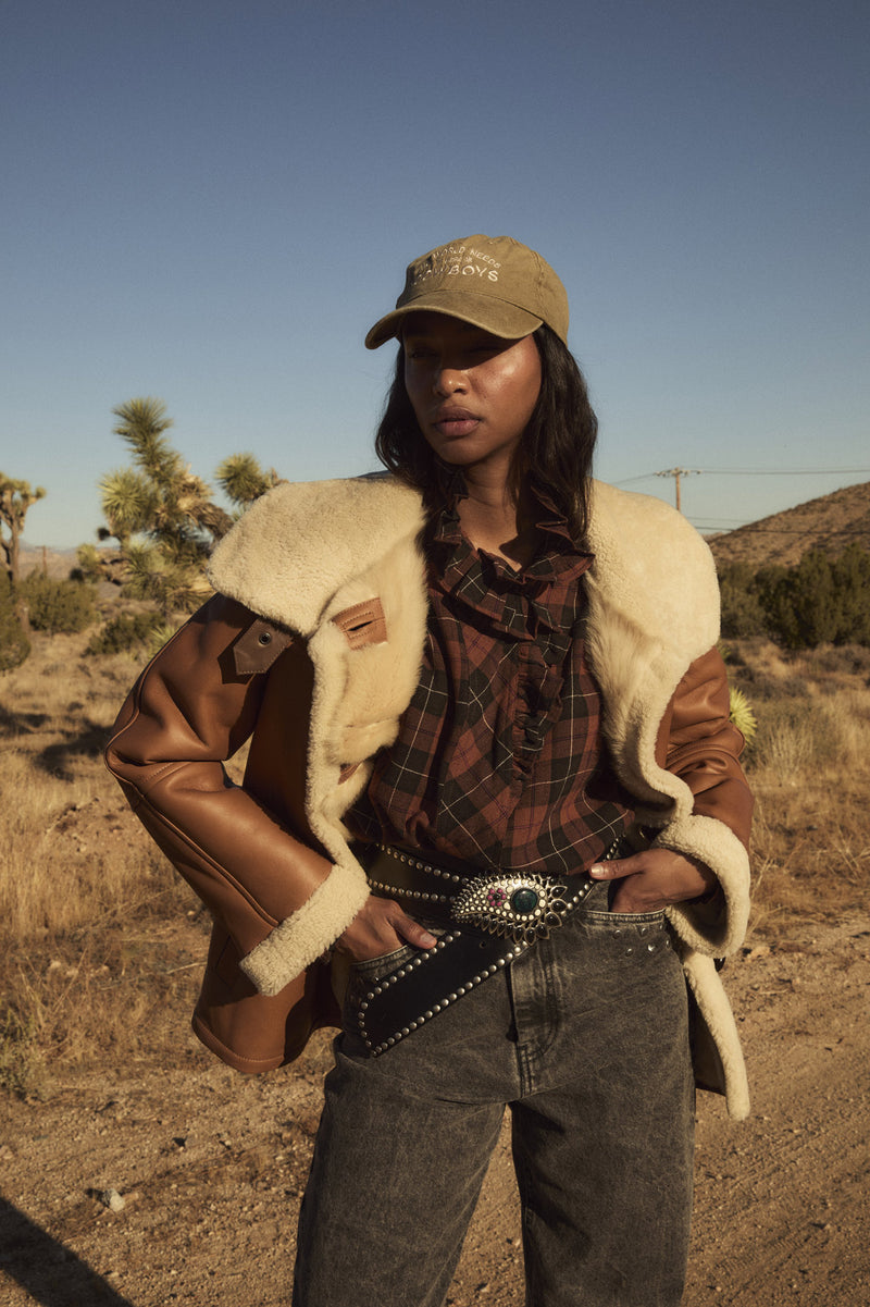 MANTEAU DE FOURRURE ALASKA CAMEL