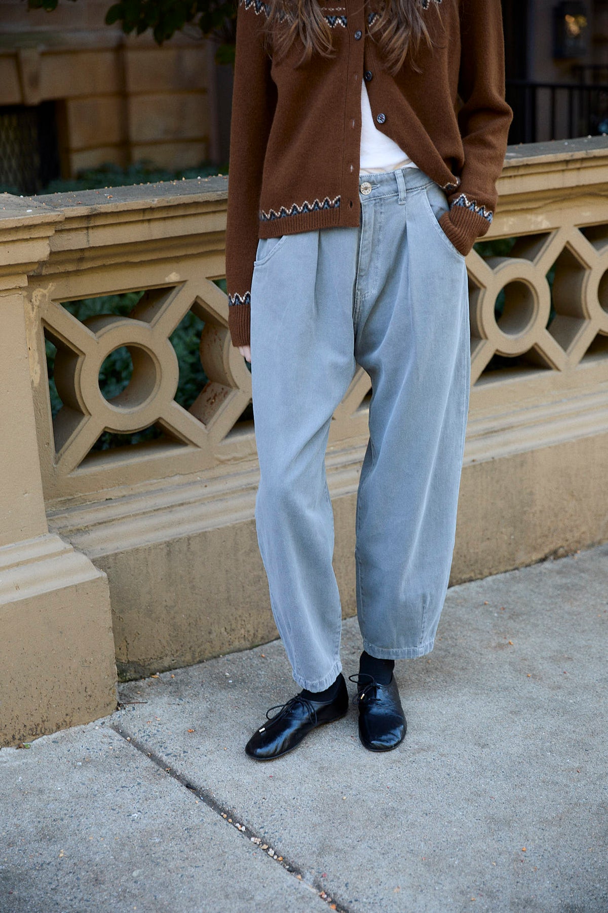 JEANS BOYFRIEND SARGA GRIS