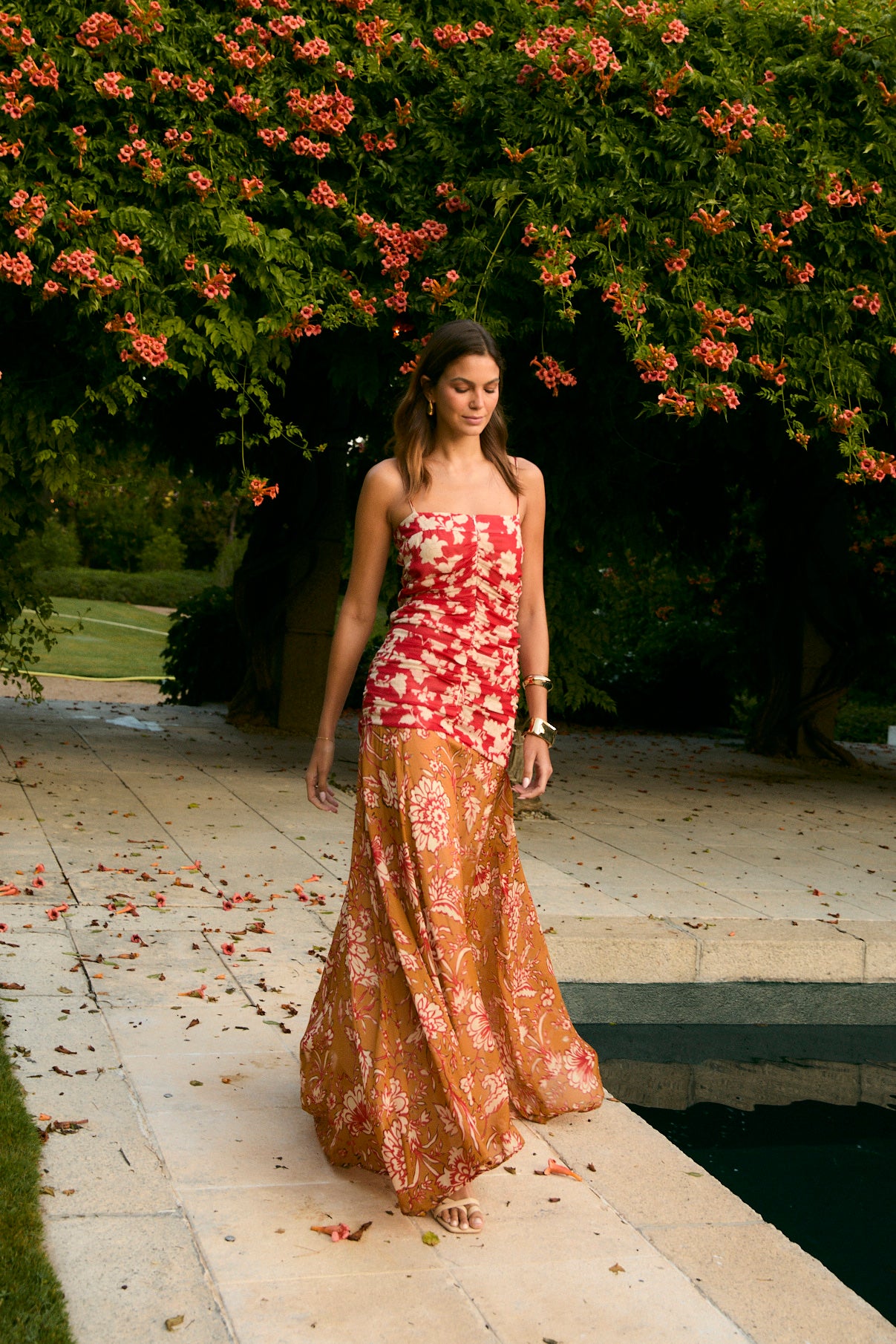 VESTIDO JANE GERANIO BICOLOR