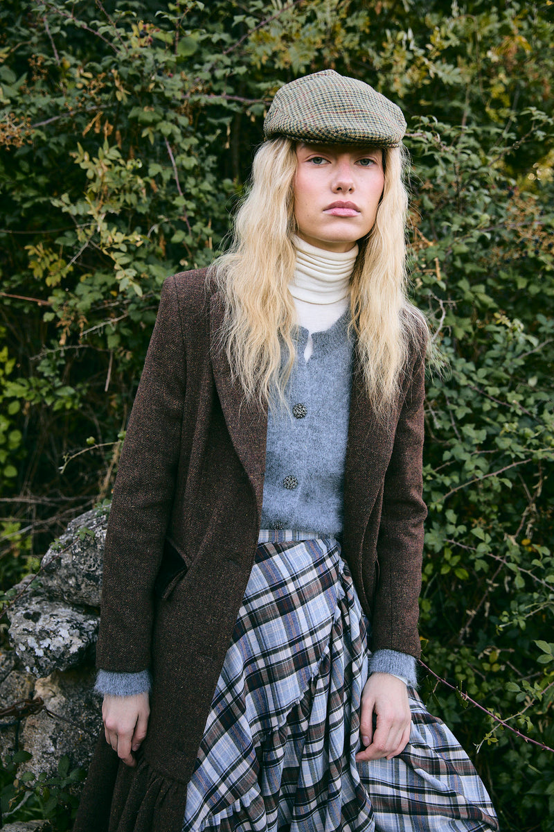 MANTEAU DANDY SHETLAND MARRON