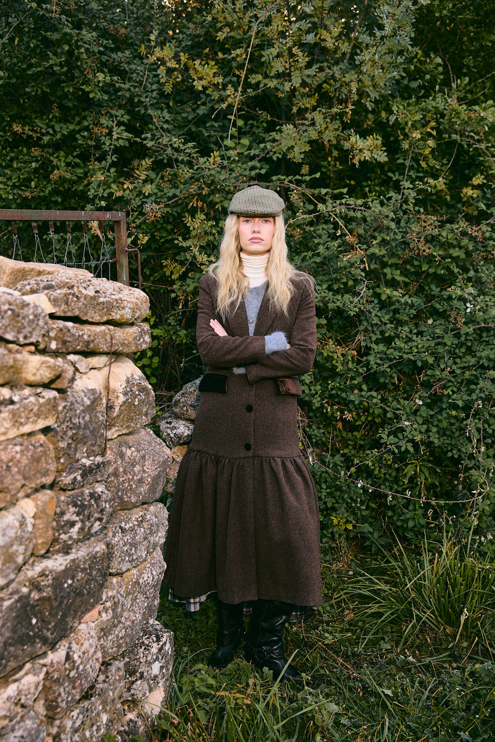 ABRIGO DANDY SHETLAND MARRON