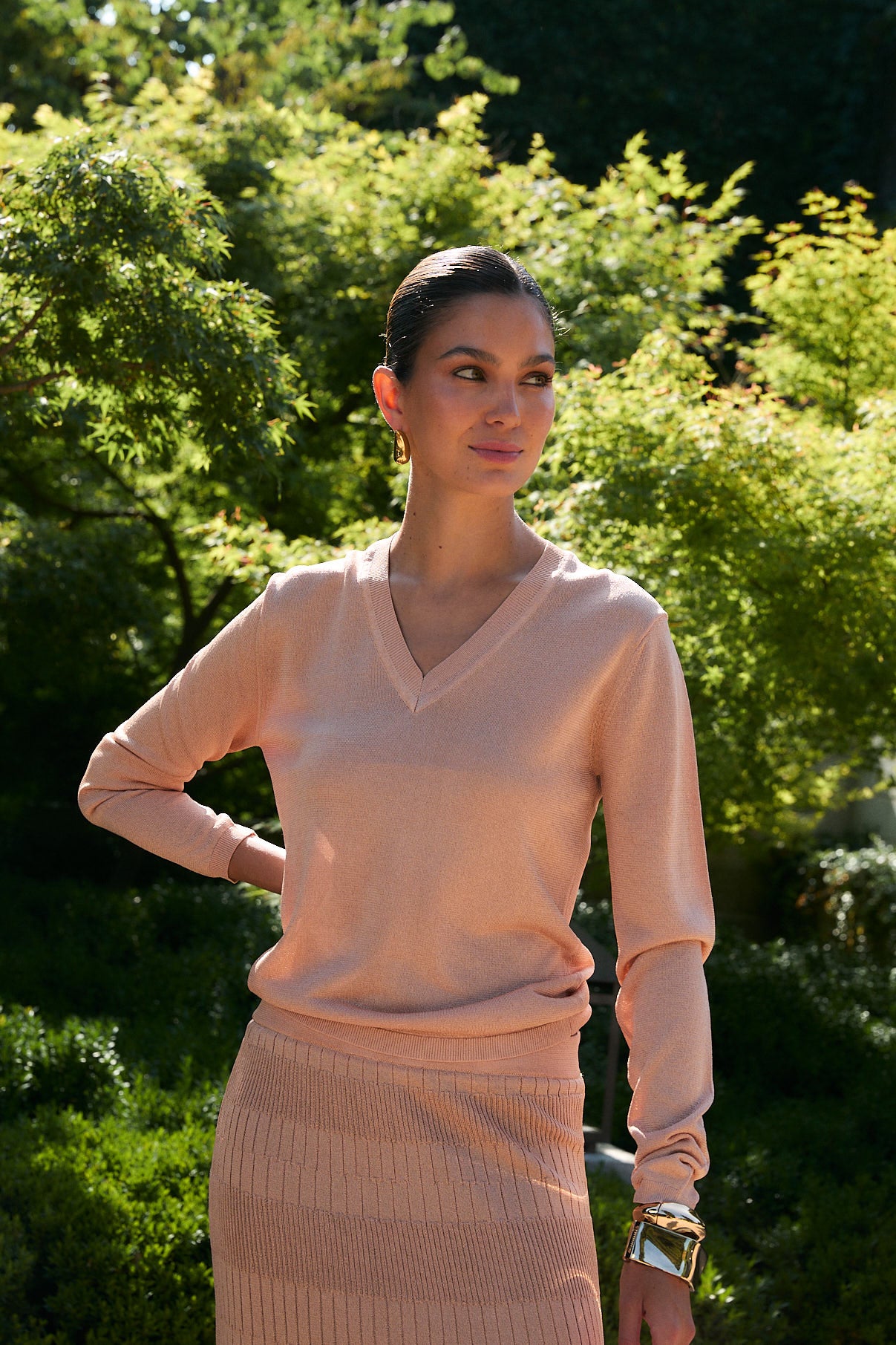 TOTAL LOOK CONTRASTE JADE THREAD