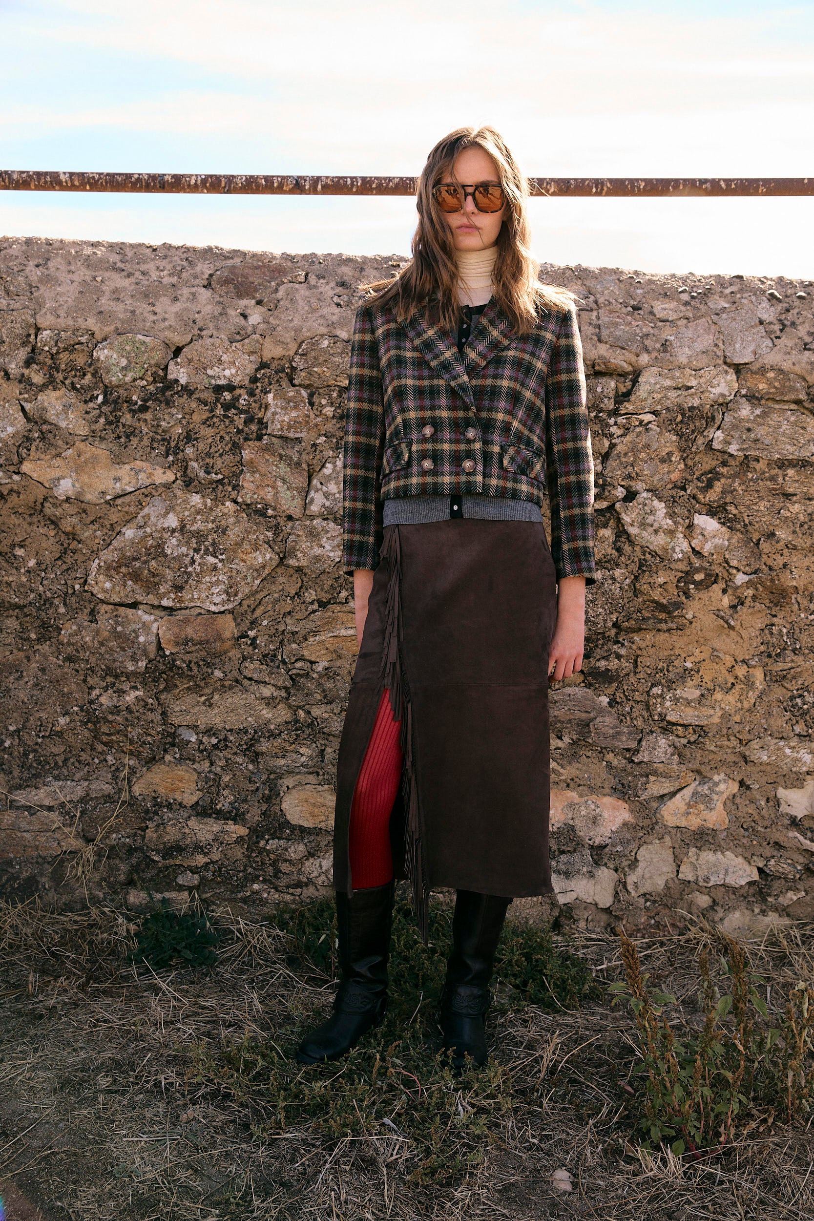 FALDA CACERES ANTE MARRON