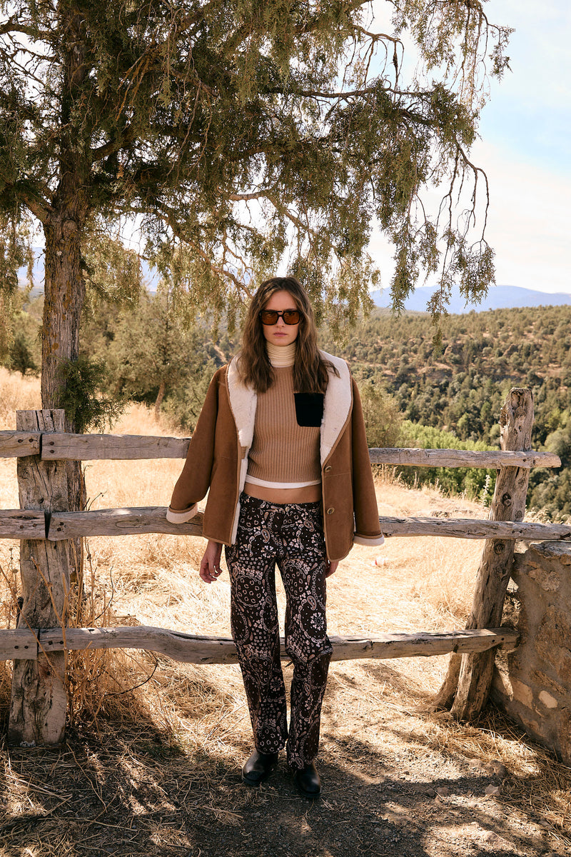 JEANS MONKEY BANDANA MARRON