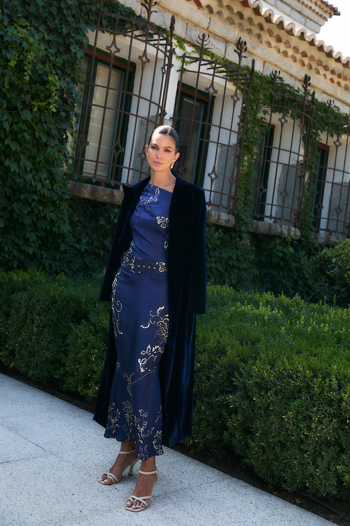 ABRIGO COSIMA VELVET MARINO