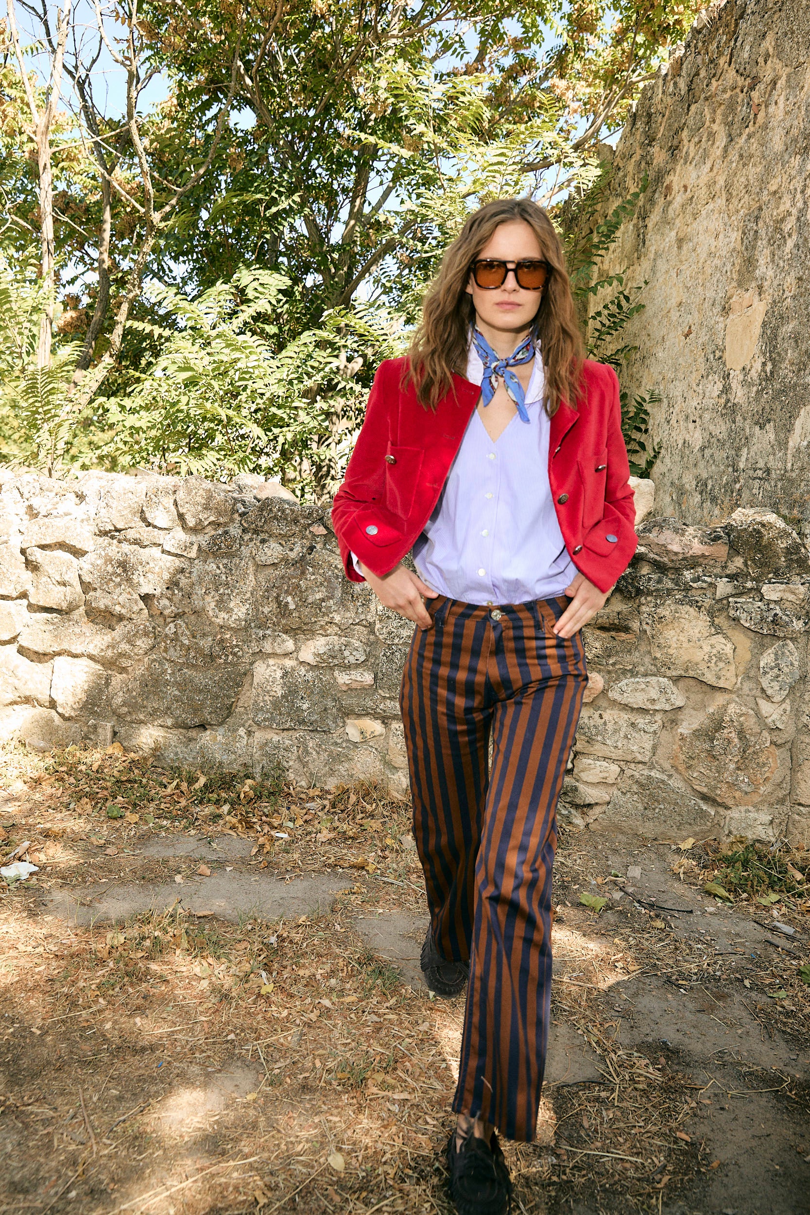 JEANS MONKEY RAYAS MARRON